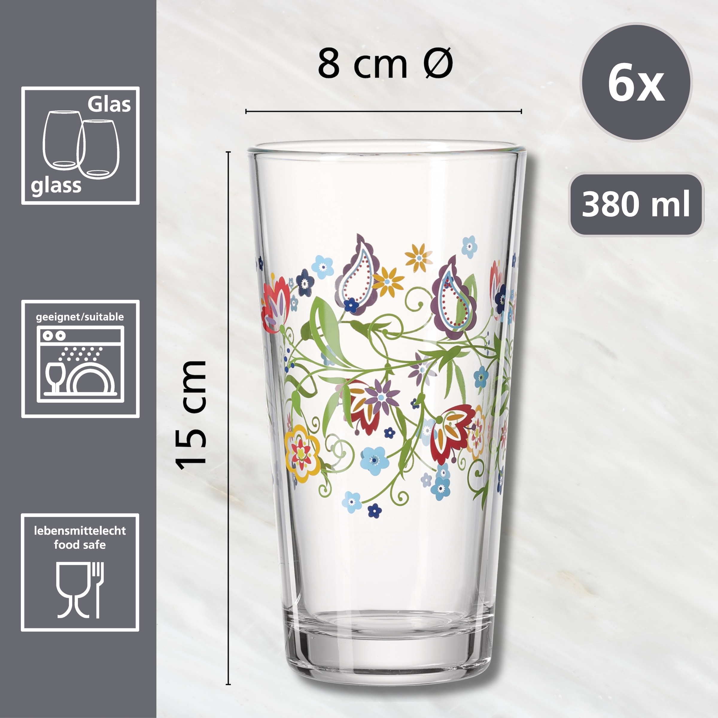 Ritzenhoff & Breker Set de verres »Shanti« je 380 ml