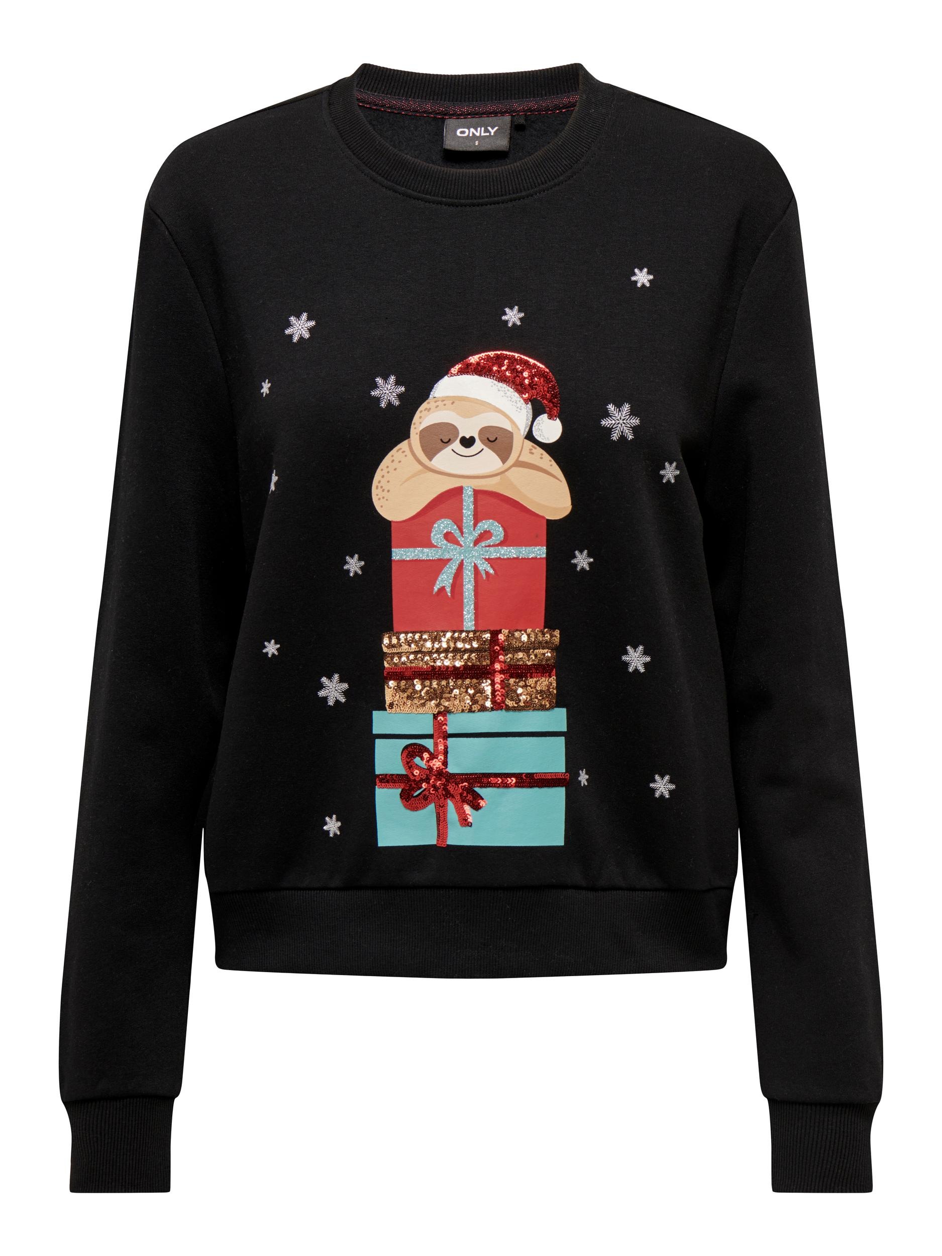 ONLY Sweater »ONLYDA CHRISTMAS L/S O-NECK BOX SWT«