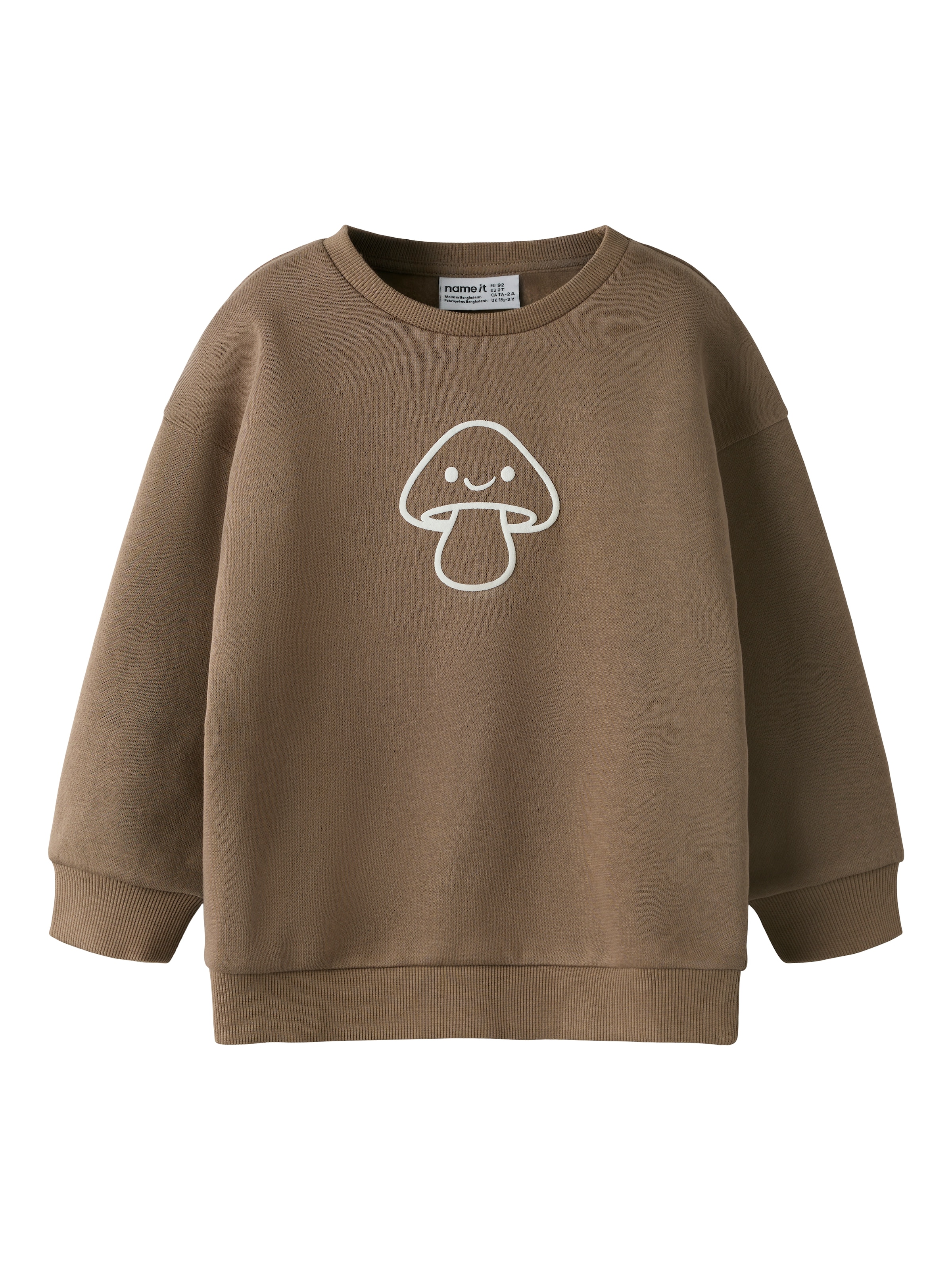 Image of Name It Sweatshirt "NMNRILEY LS RLX SWEAT BRU NOOS", Baumwollmischung