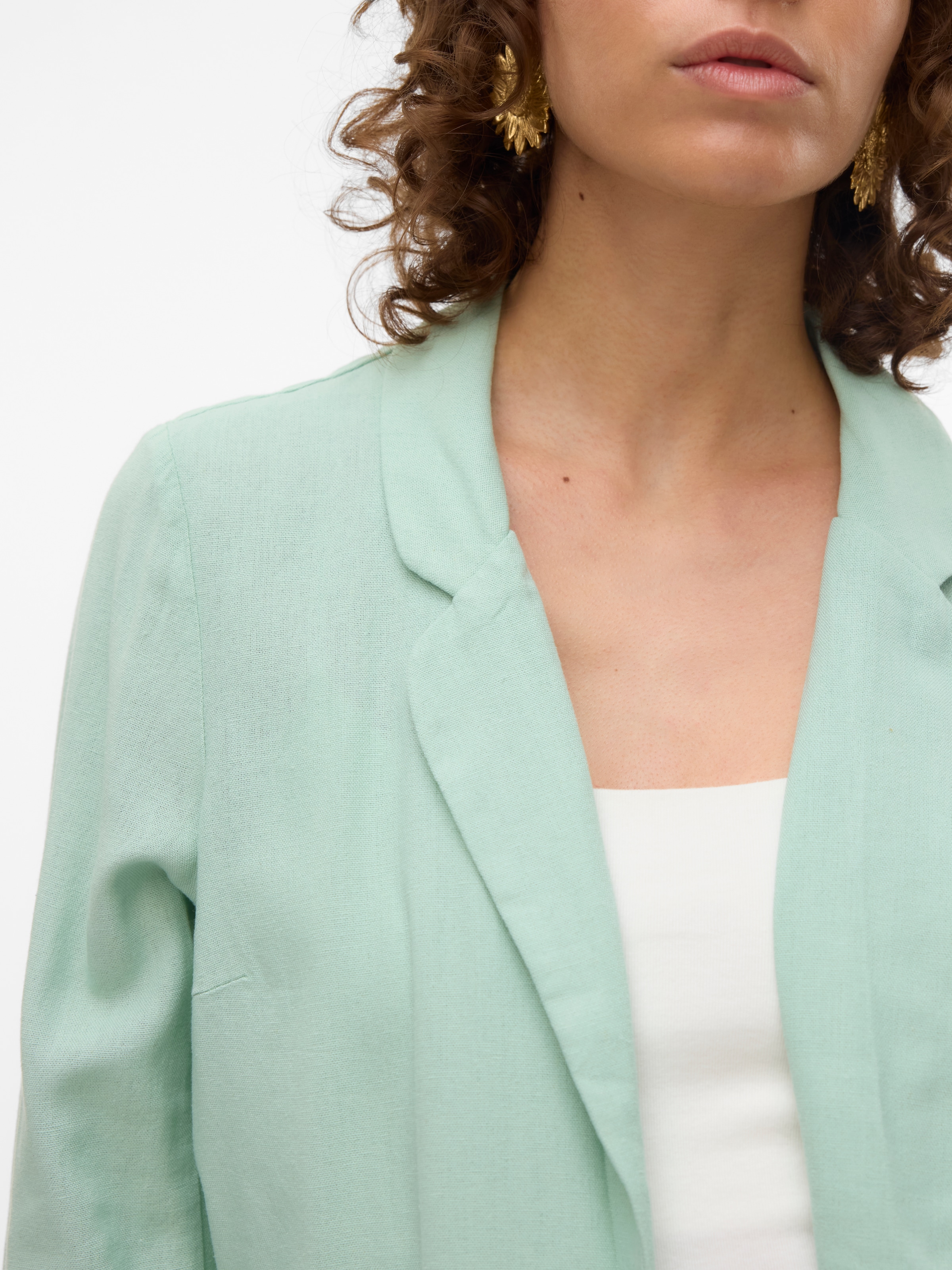 Vero Moda Kurzblazer »VMJESMILO 3/4 LOOSE BLAZER WVN NOOS«, mit Leinen