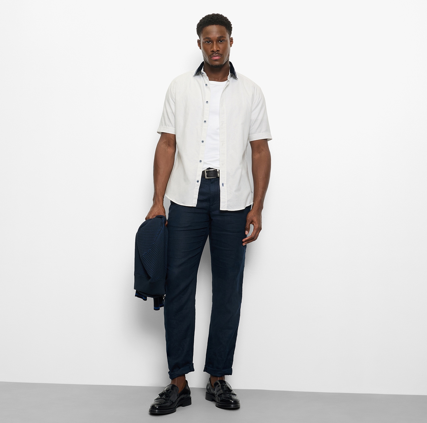 OLYMP Chemise à manches courtes Chemise de loisirs, col polo, coupe régulière