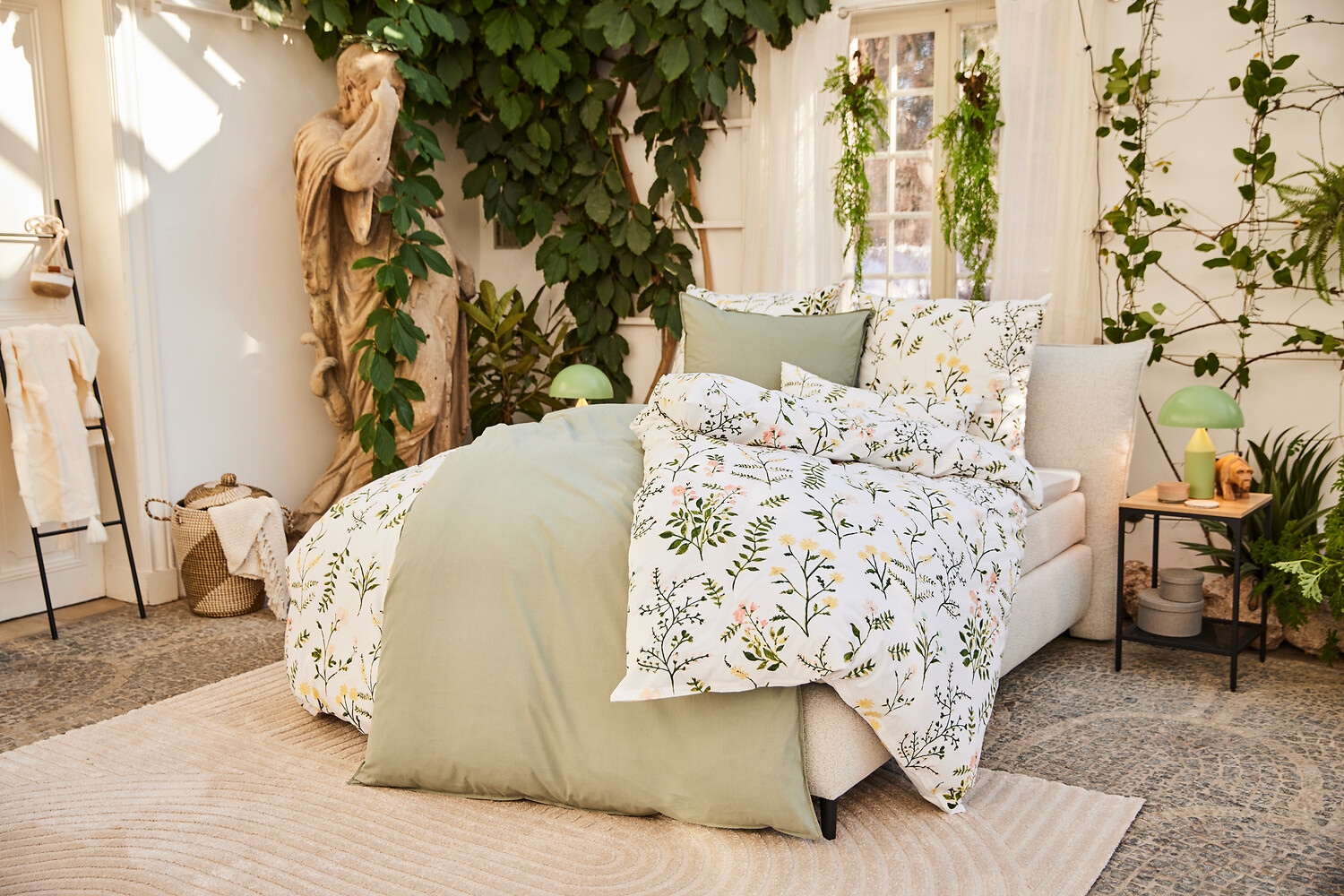 GOODproduct Bettwäsche »Claara« 2 mit Blumen Design, skandinavisch, romantische Bettwäsche