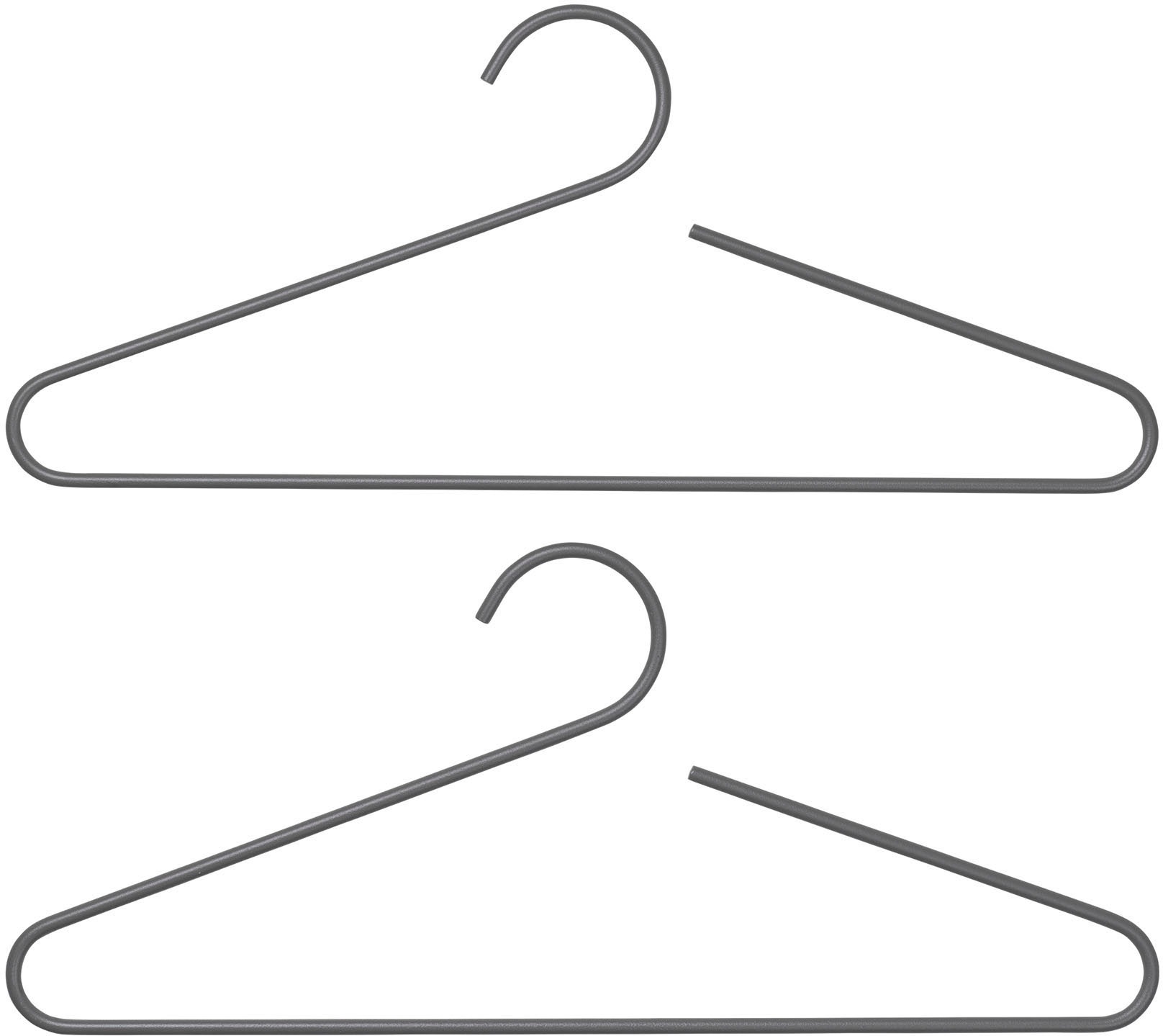 Image of BLOMUS Kleiderbügel »Set 2 Garderobenbügel -CURL- Steel Gray« bei Ackermann Versand Schweiz