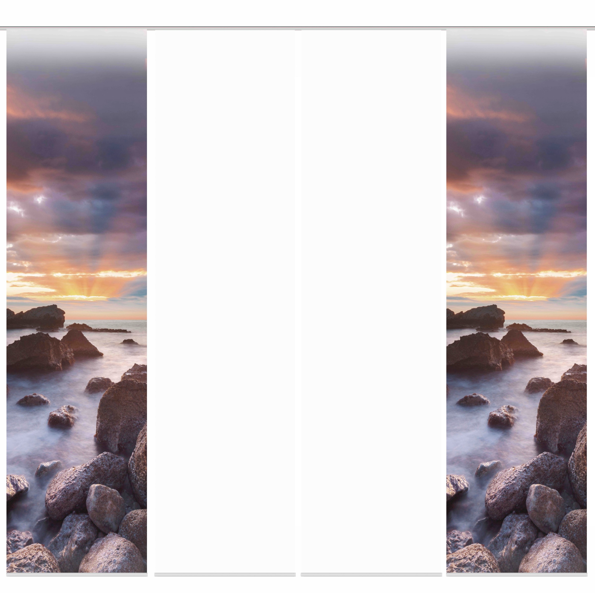 Image of HOME WOHNIDEEN Schiebegardine »SOLOP«, (4 St.), Schiebevorhang Digi 4er Set SOLOP bei Ackermann Versand Schweiz