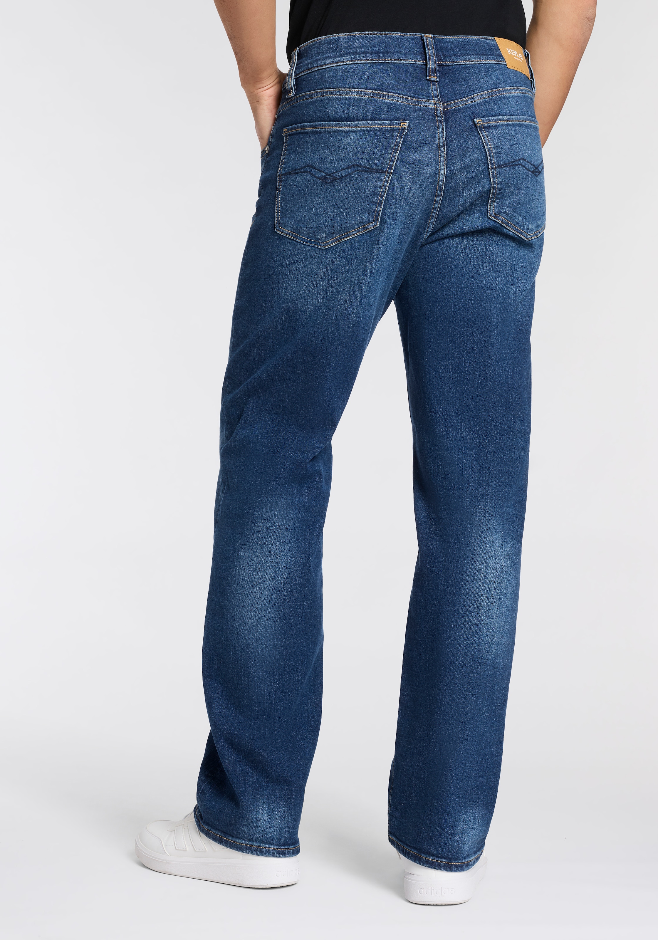 Replay Weite Jeans »ZELMAA« mit asymmetrischem Verschluss