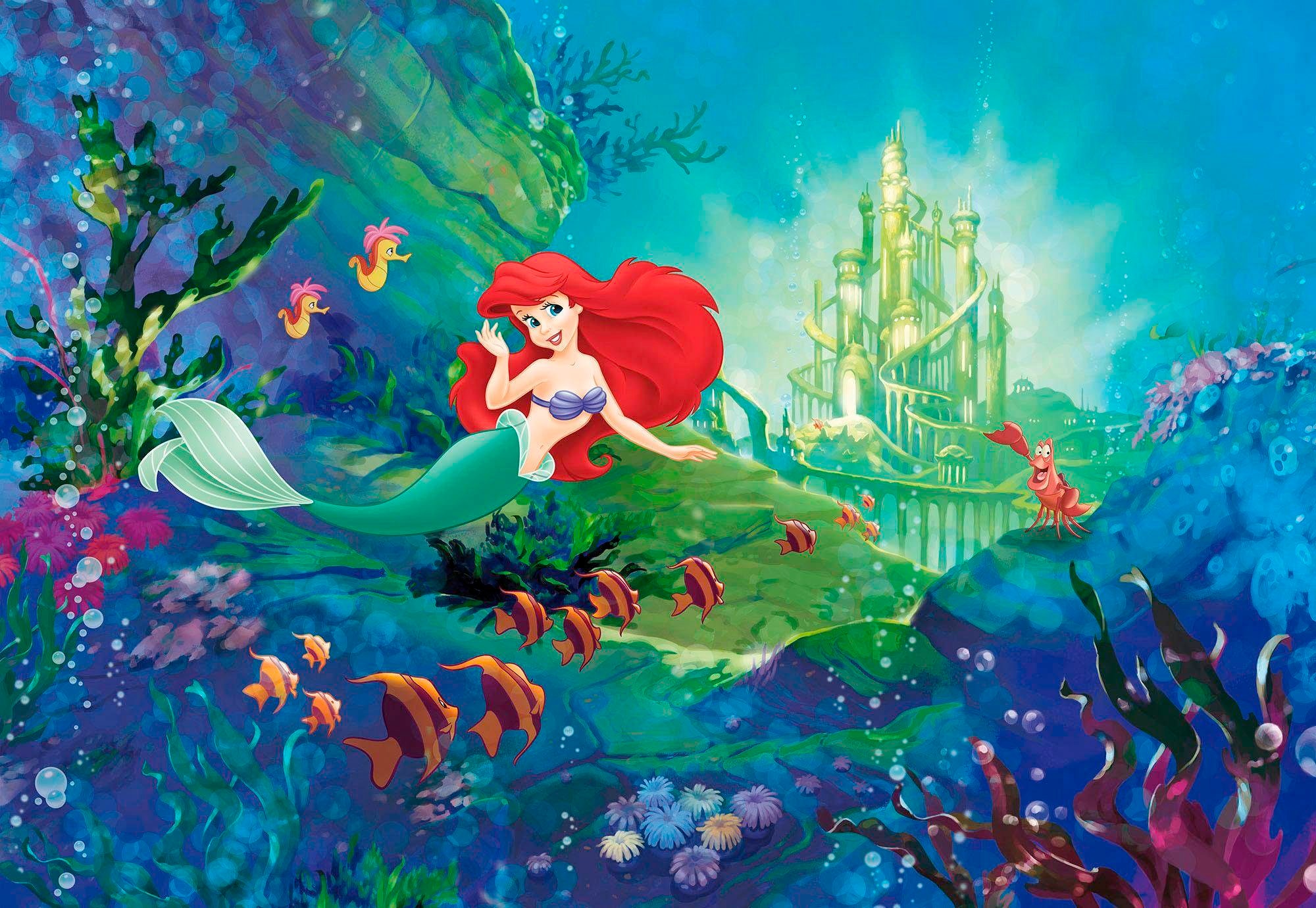 Image of Komar Fototapete "Ariel s Castle - Grösse 368 x 254 cm" bedruckt glatt Kinderzimmer