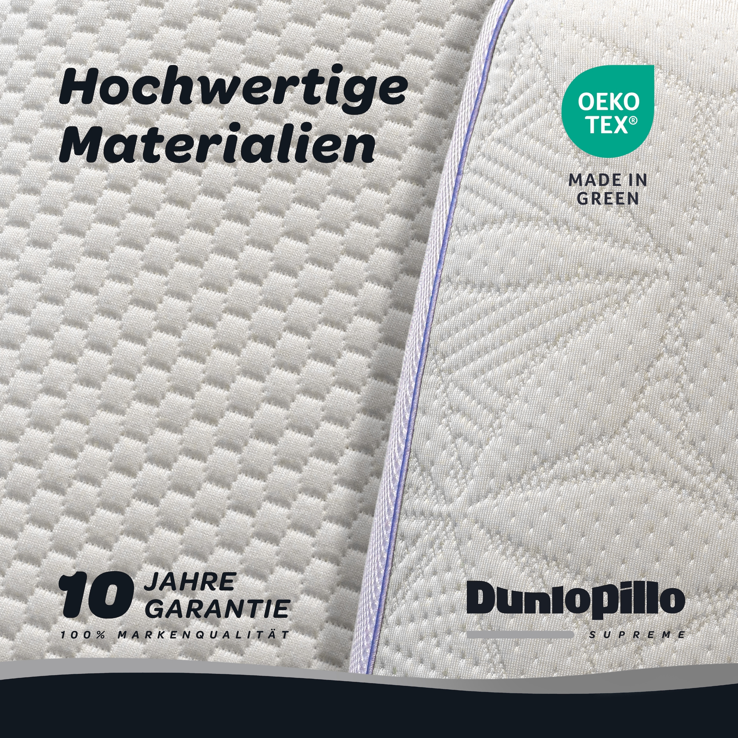 Dunlopillo Coussin pour la nuque »Clima Flex, NEUHEIT Viskoschaum mit kühlender & wärmender Seite« dimensions 60 x 50 x 15 cm, personnalisable : avec trois inserts