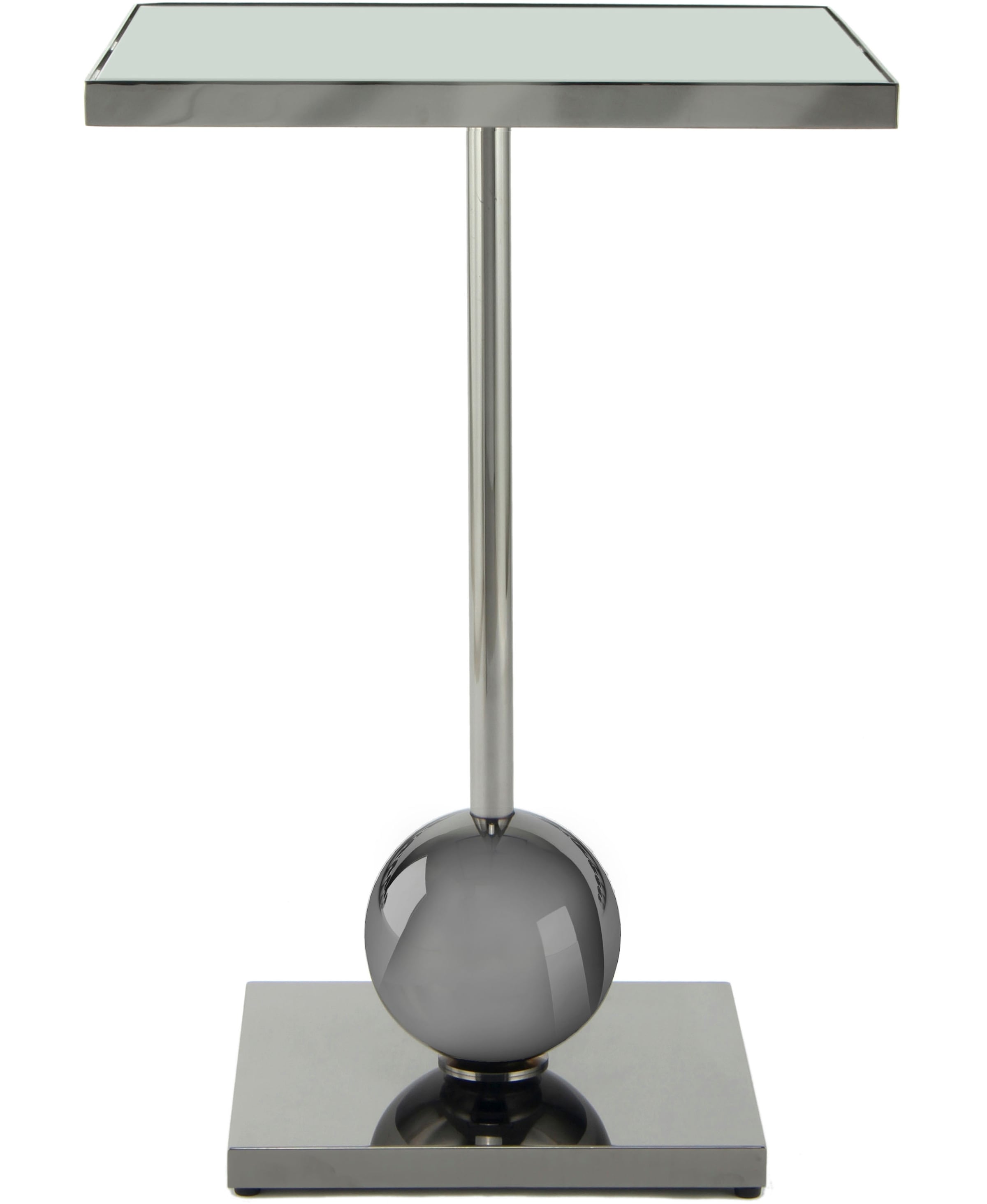 Image of Kayoom Beistelltisch "Leva 125, Ablagefläche für Deko, Edelstahlgestell, Spiegelglasplatte" 1 Stk. tlg. modern, stabil, edel, modern, Edelstahlgestell