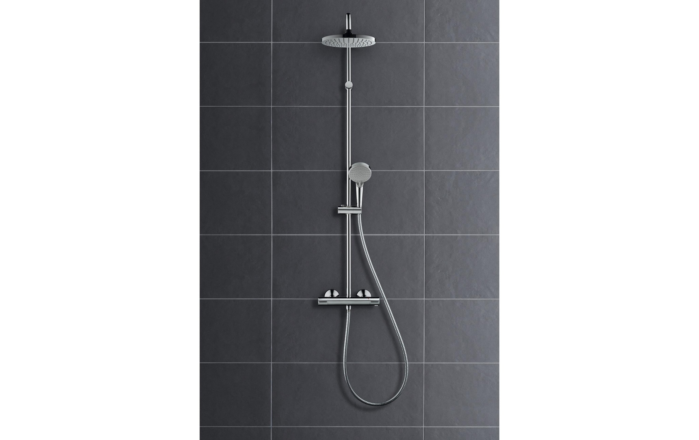 Image of hansgrohe Duschsystem Komplett-Set, 20cm, mit Thermostat