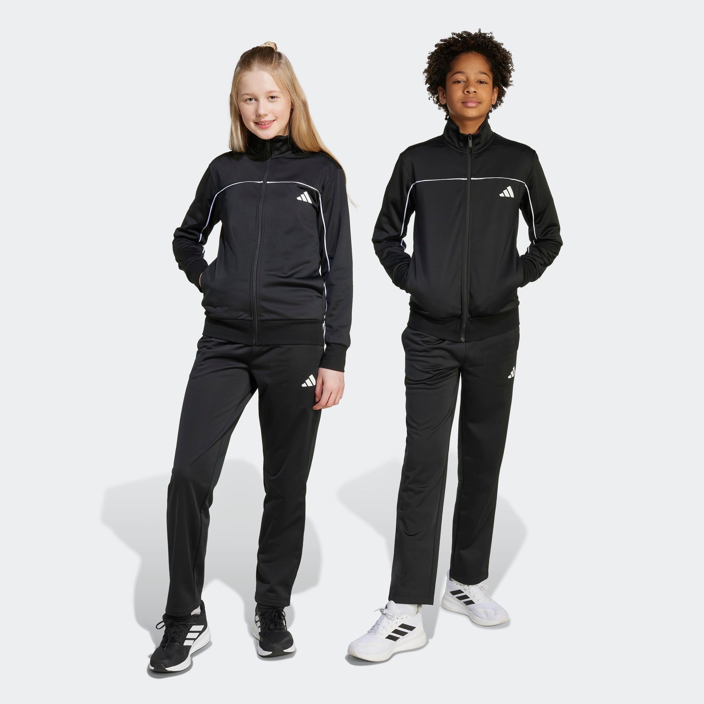 adidas Sportswear Trainingsanzug "COLOUR POP AUS TRIKOT FÜR KINDER" 2 Stk. für Kinder und Teens, zweiteiliges Set, mit Stehkragen