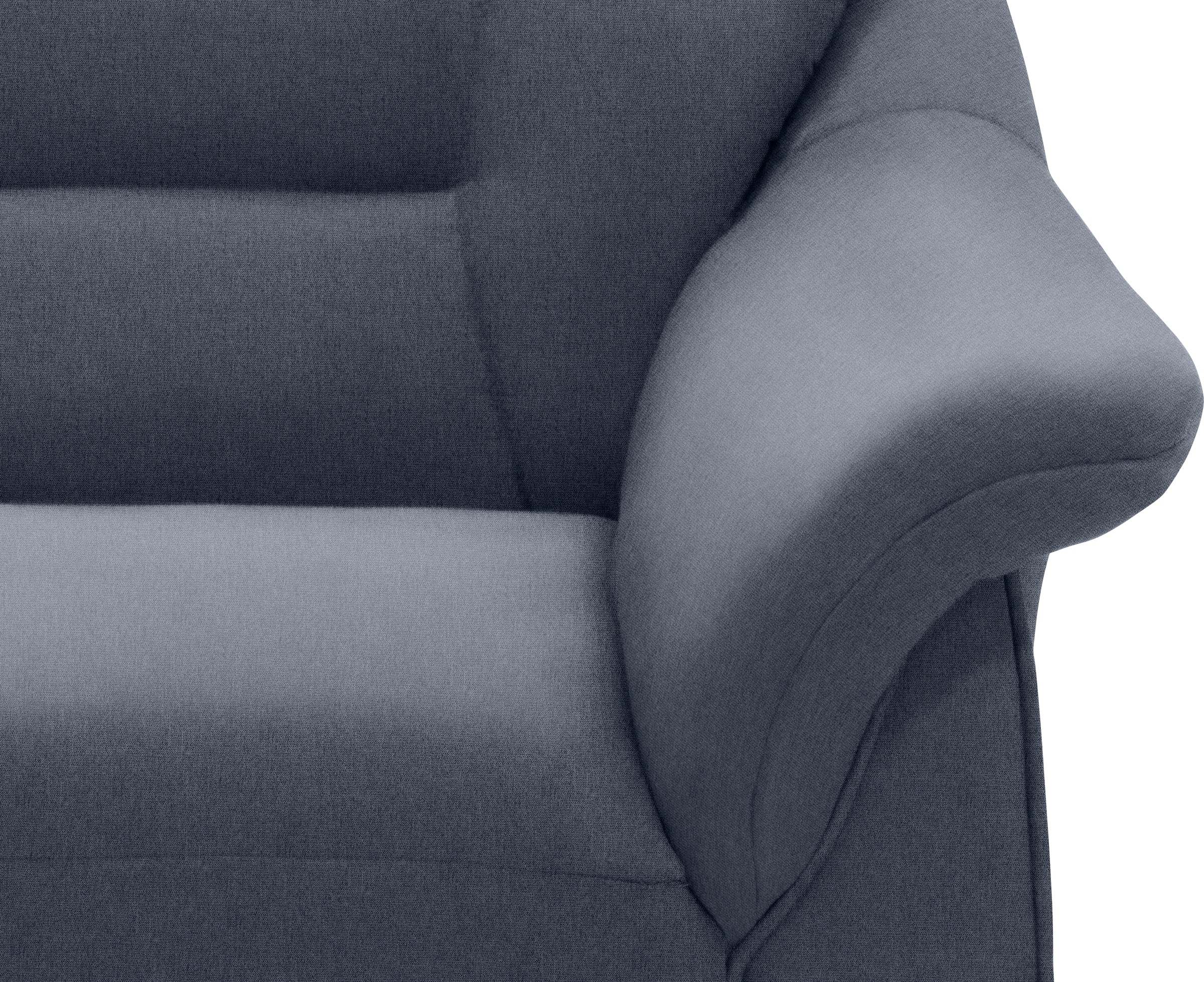 DOMO collection Ecksofa »Faenza für kleine Räume, Stellmasse 232,176cm, komfortabel, L-Form«, mit Ottomane, zeitlos, elegante Armlehnen, wahlweise mit Bettfunktion