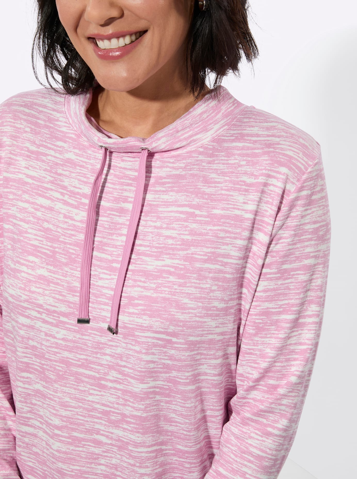 Casual Looks Stehkragenshirt »Winter-Shirt« 1