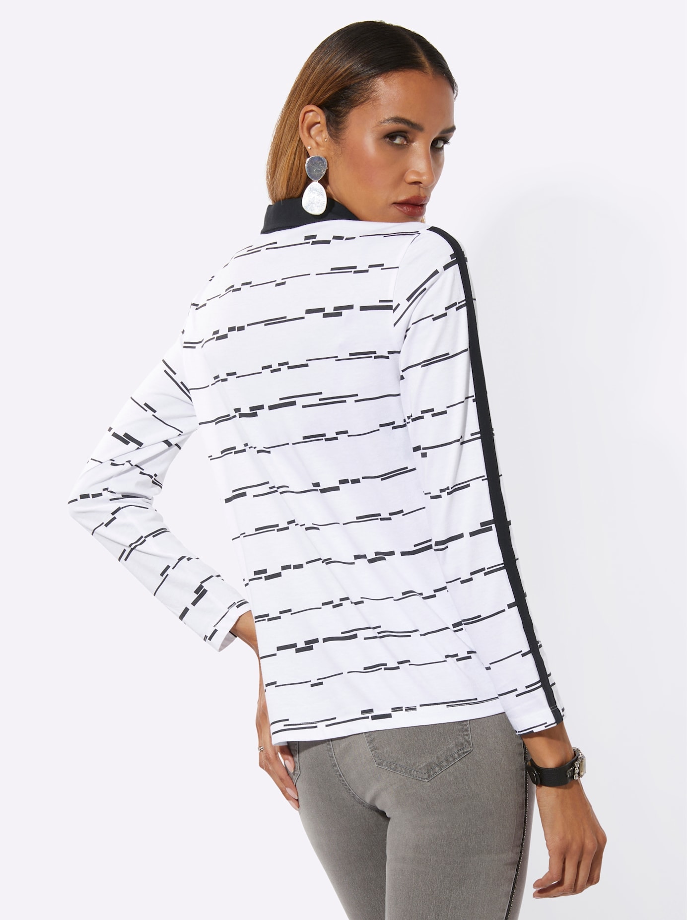 creation L Langarmshirt »Poloshirt« 1 tlg. tlg.