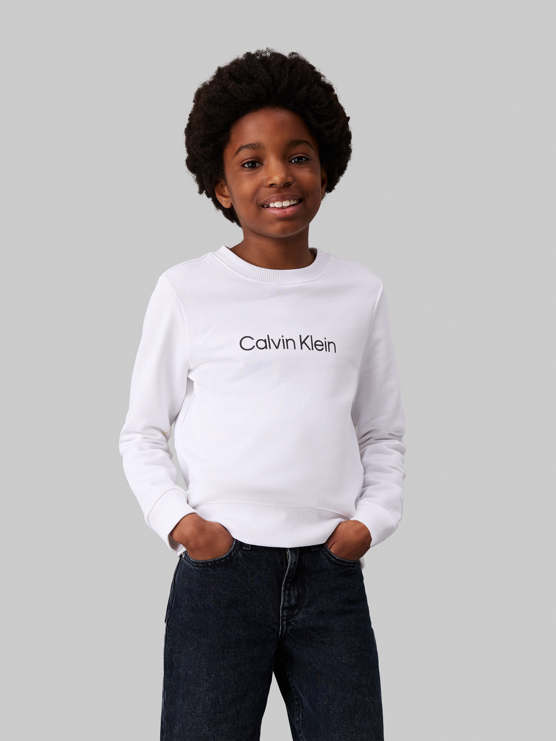 Calvin Klein Jeans Sweatshirt »INST. LOGO REGULAR CN«, mit Logoschriftzug