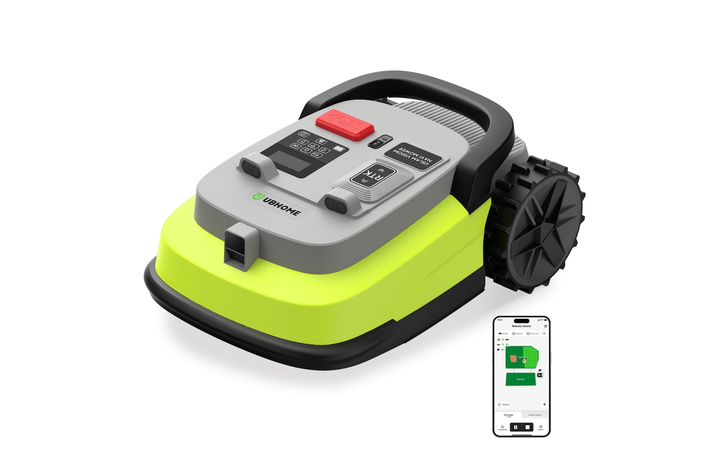   Rasenmähroboter »UBHome M10 Pro 1500 m²«  Geräuschentwicklung: 58 dBA