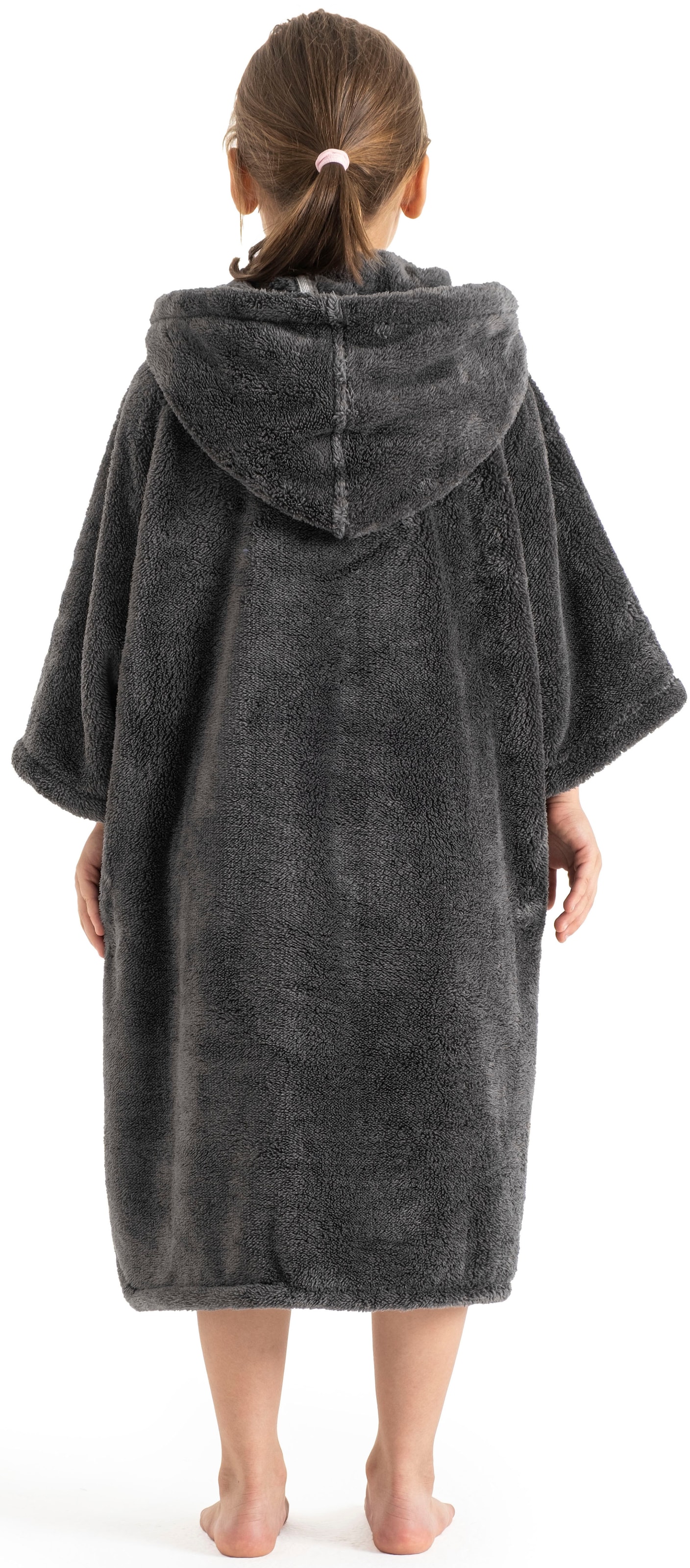 my home Badeponcho »Lillou, für Kinder, ideal für Urlaub oder im Schwimmbad« 1 Stk. tlg., weich und kuschelig, Fleece, plüsch, Surfponcho