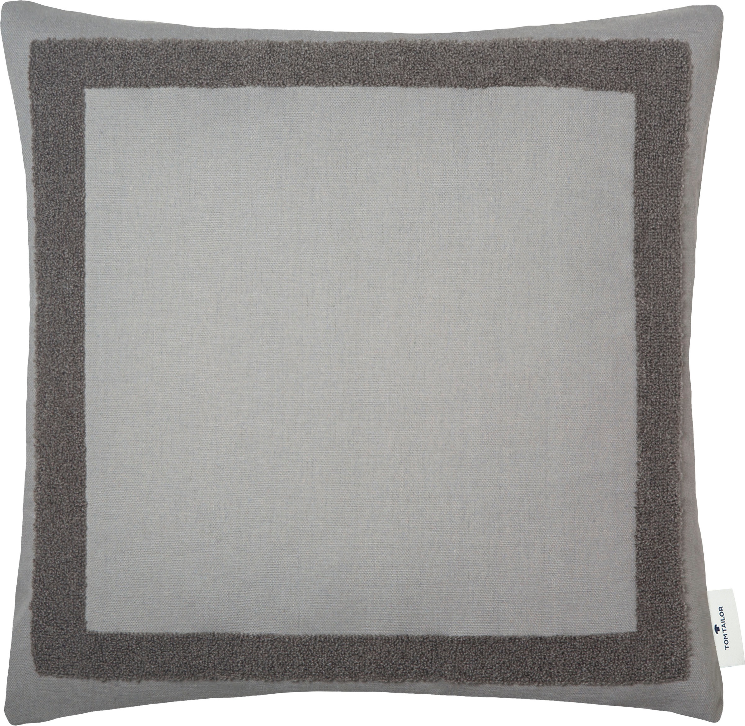 Image of TOM TAILOR Dekokissen »Case«, (1 St.), mit aufgesticktem Bouclé-Effektrahmen bei Ackermann Versand Schweiz
