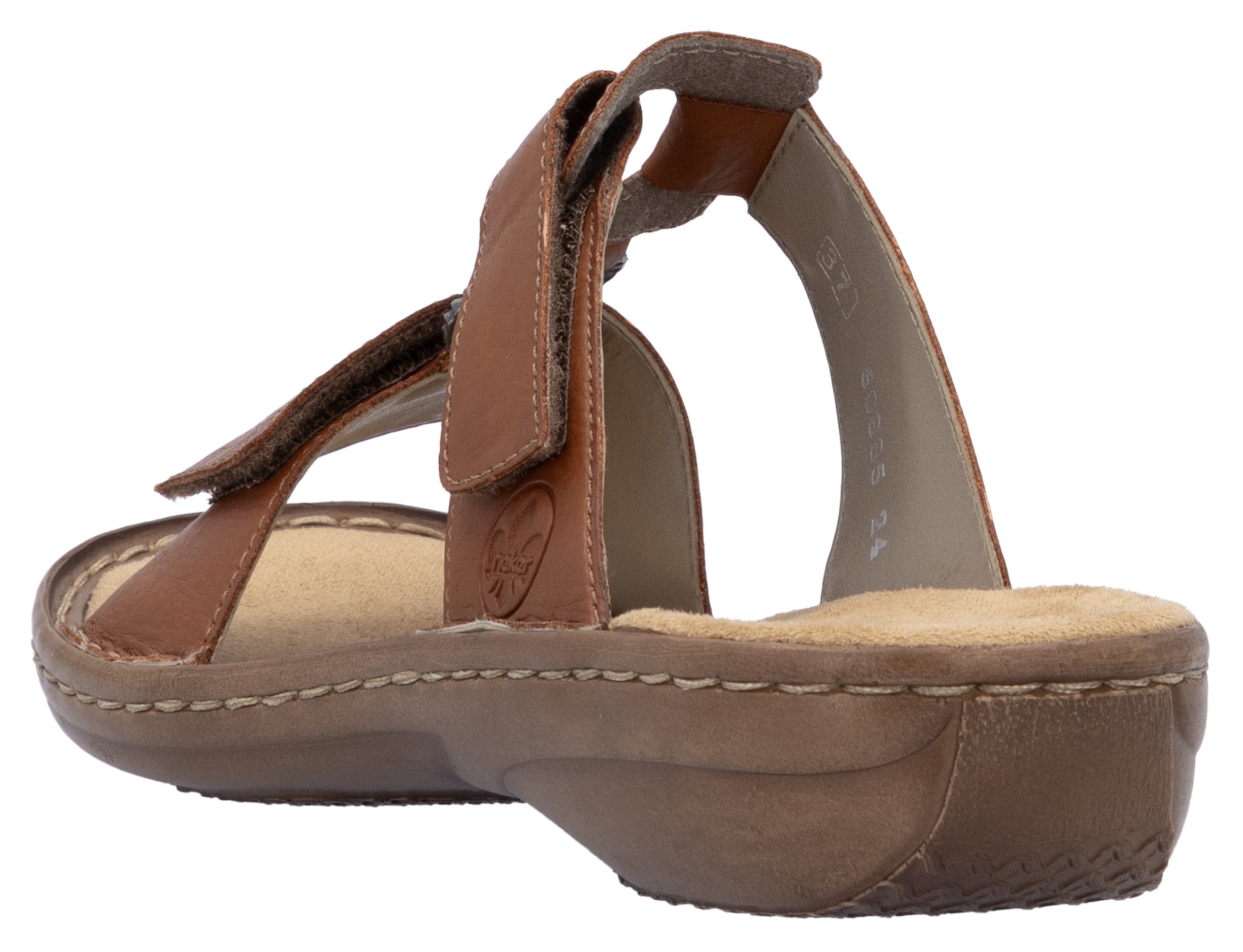 Rieker Pantolette  chaussure d'été, chaussure de plage, chaussure à scratch avec perforations