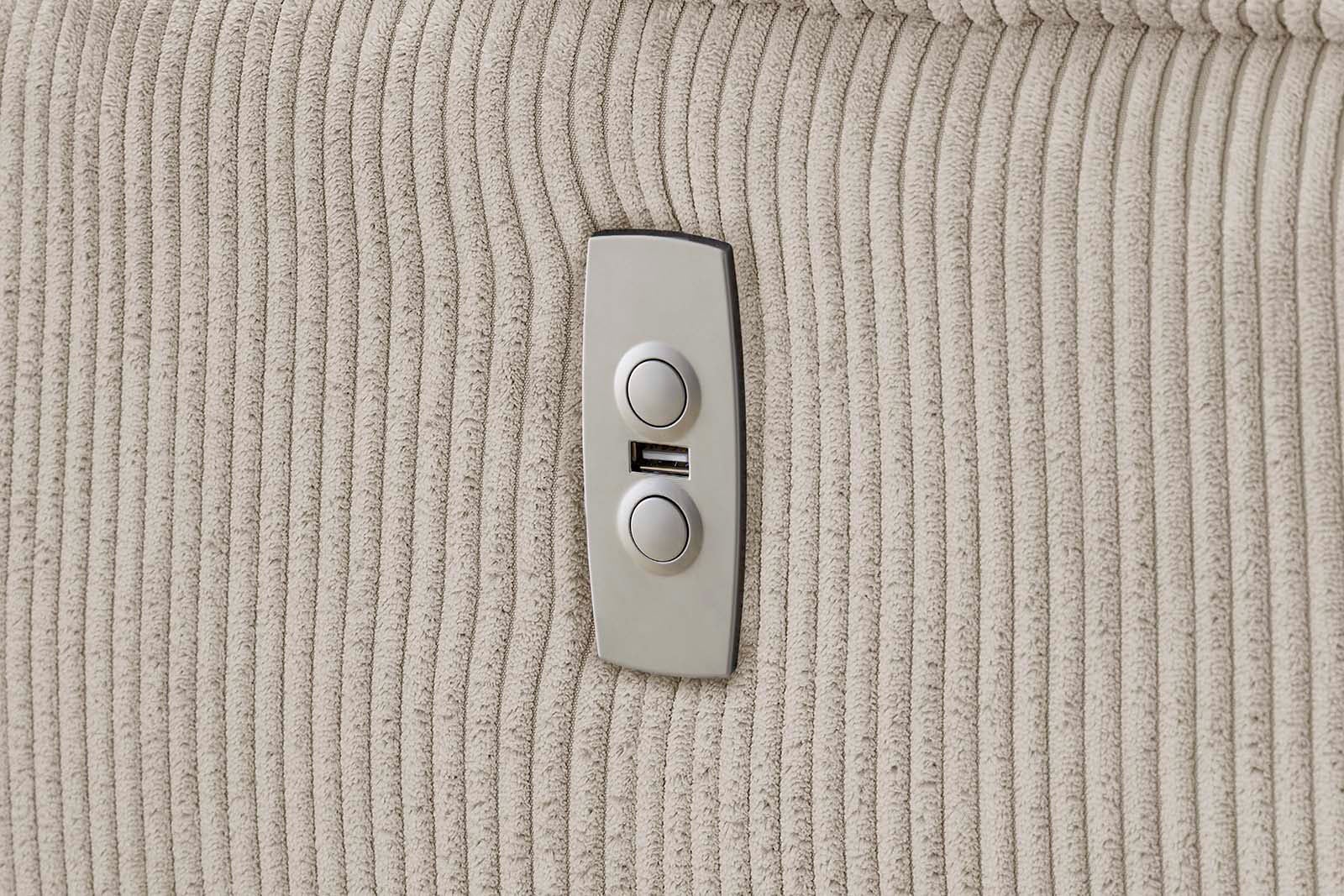 Jockenhöfer Gruppe Canapé d'angle »Double One L-Form, B: 288 cm, 2x120 cm breite, elektr. Relaxfunktionen« réglage de la tête, connexion USB & coussin décoratif