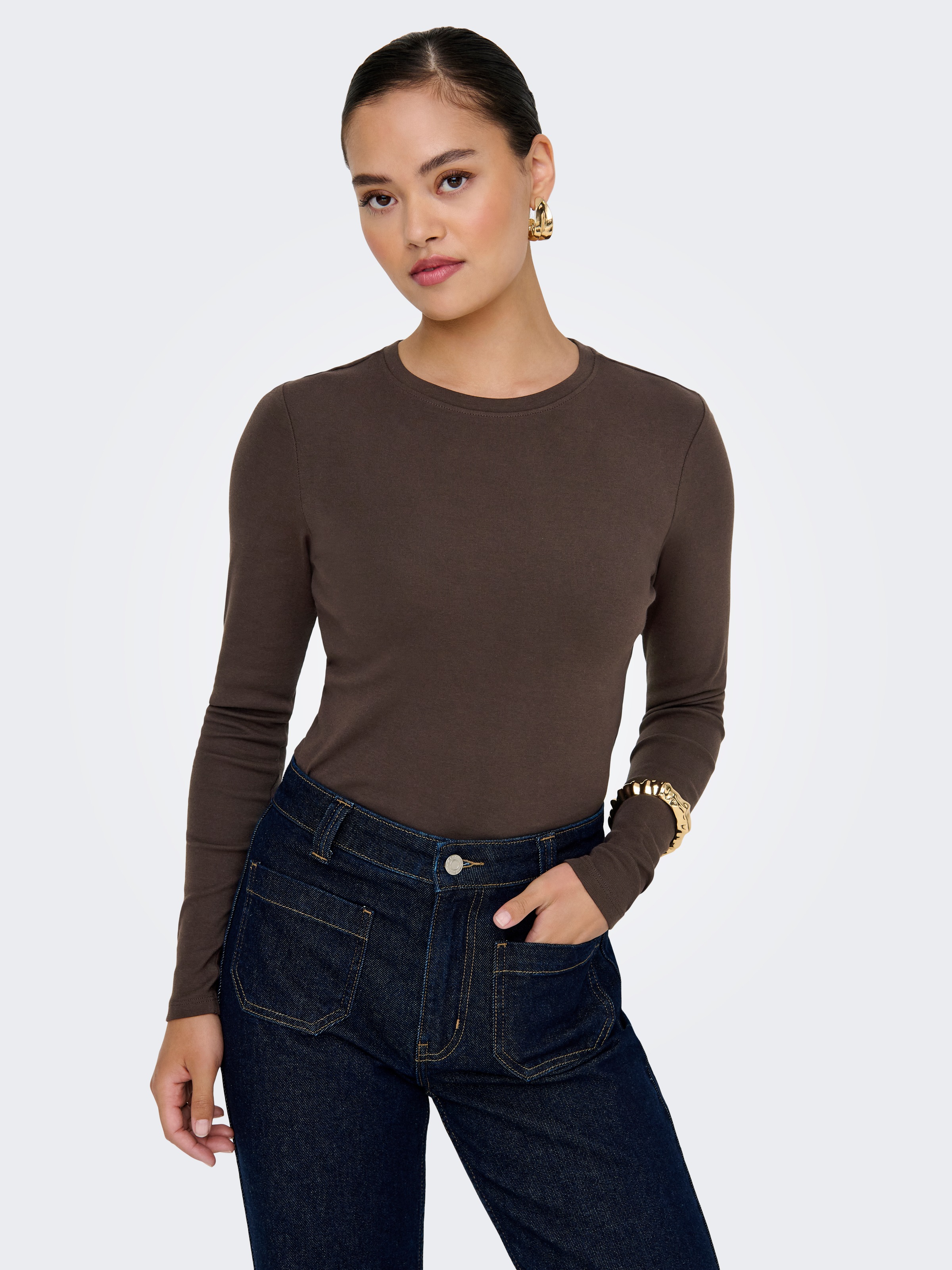 ONLY Langarmshirt »ONLRILEY O-NECK L/S TOP JRS«