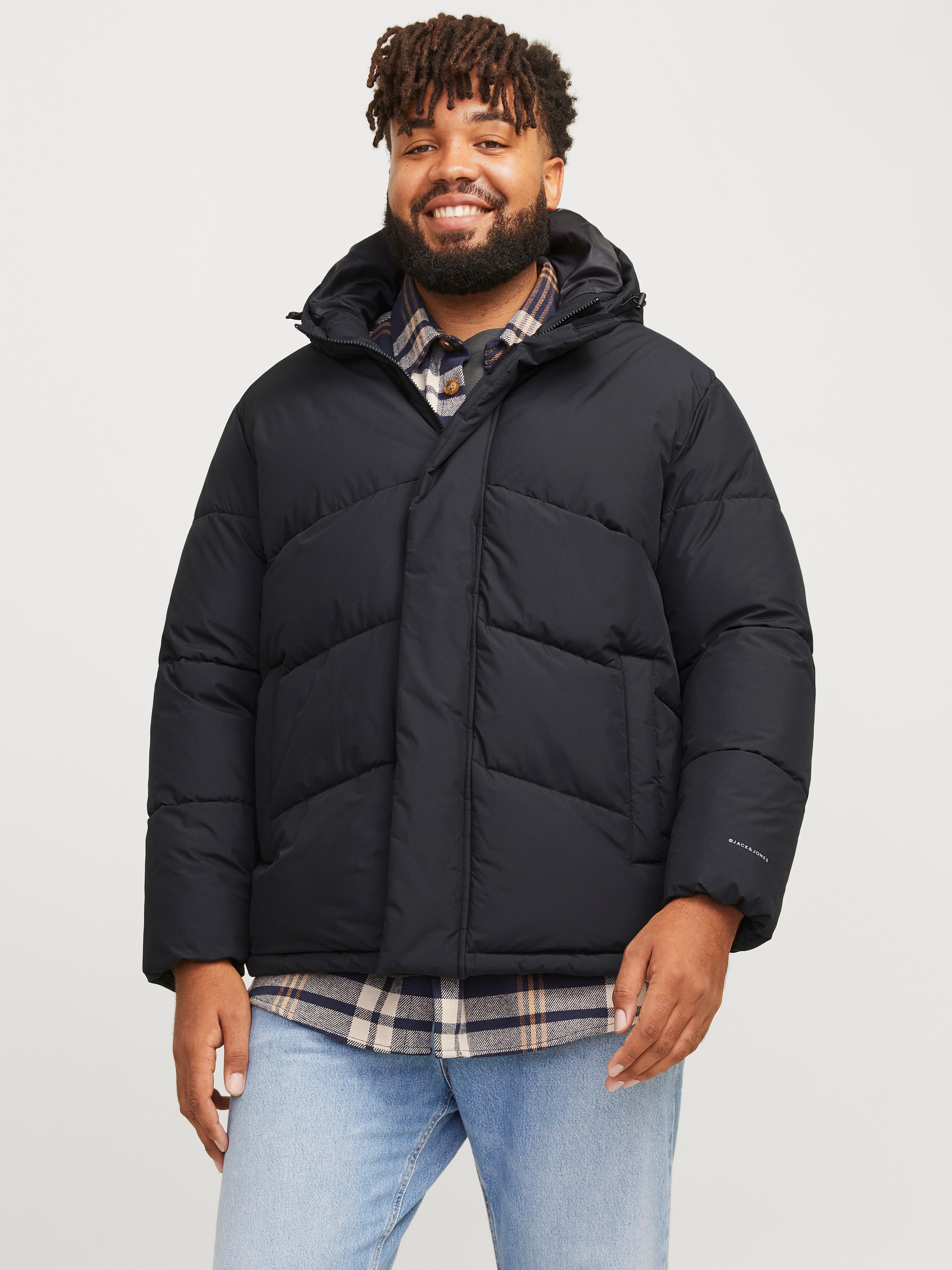 Jack & Jones PlusSize Steppjacke »JJWORLD PUFFER JACKET PLS«, mit Kapuze