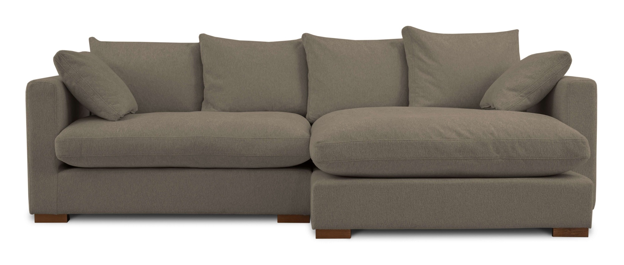 Home affaire Ecksofa »Coray«, Breite 266 cm, extra weich und kuschelig, mit Federn und Daunen