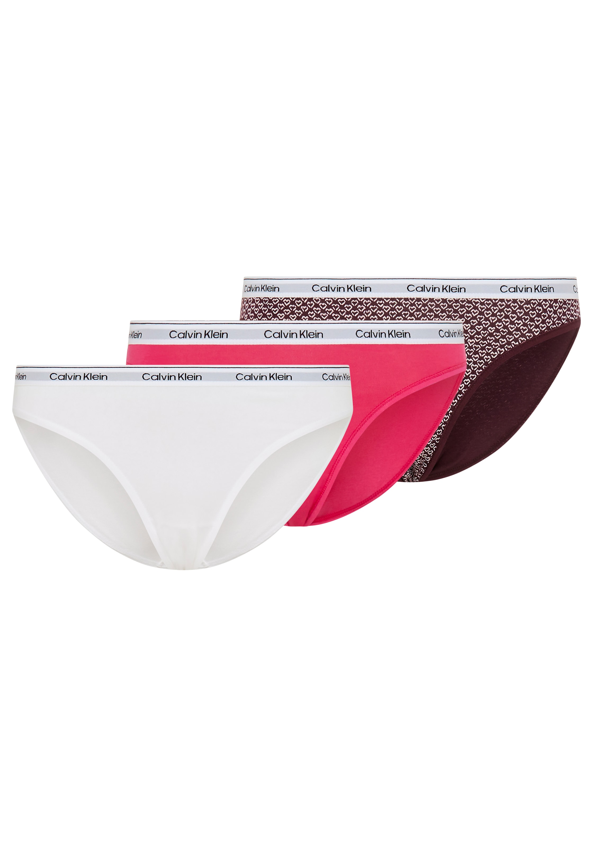 Image of Calvin Klein Underwear String "3 PACK THONG (LOW-RISE)" Packung, 3er-Pack, 3 Stk. mit Logobund