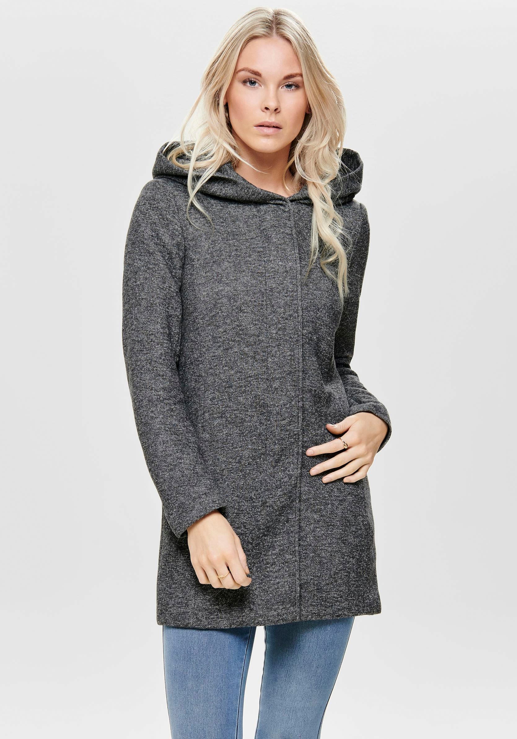 Image of ONLY Kurzmantel "ONLSEDONA LIGHT COAT OTW NOOS" verdeckte Knopfleiste und Reissverschluss