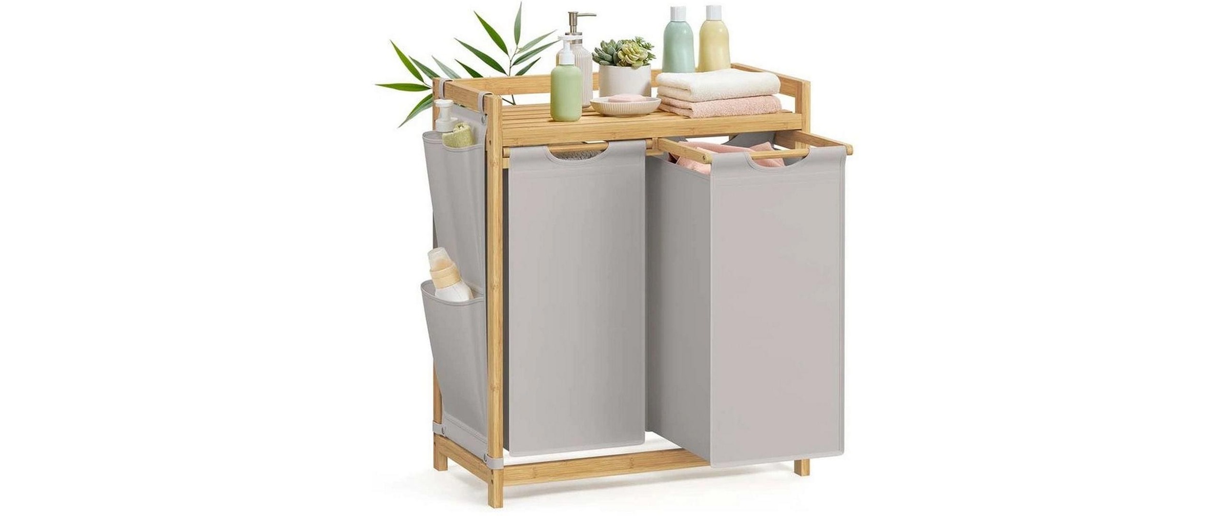 Image of SONGMICS Wäschekorb "mit 2 Fächern 100 l"