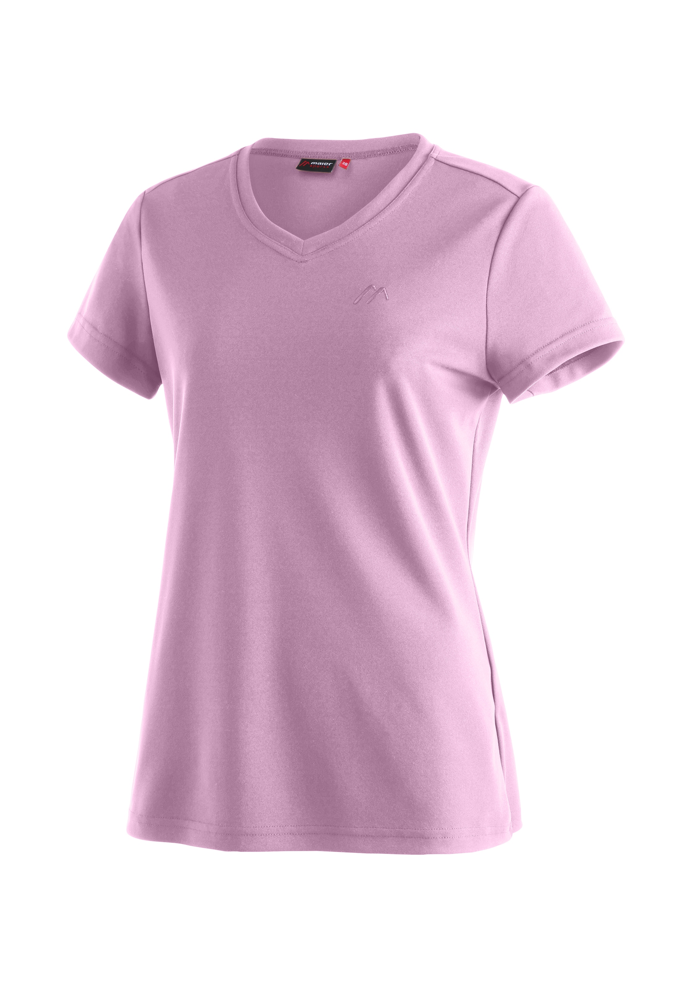Maier Sports T-Shirt »Trudy« Damen Kurzarmshirt, leichtes Sommer Funktionsshirt, V-Ausschnitt