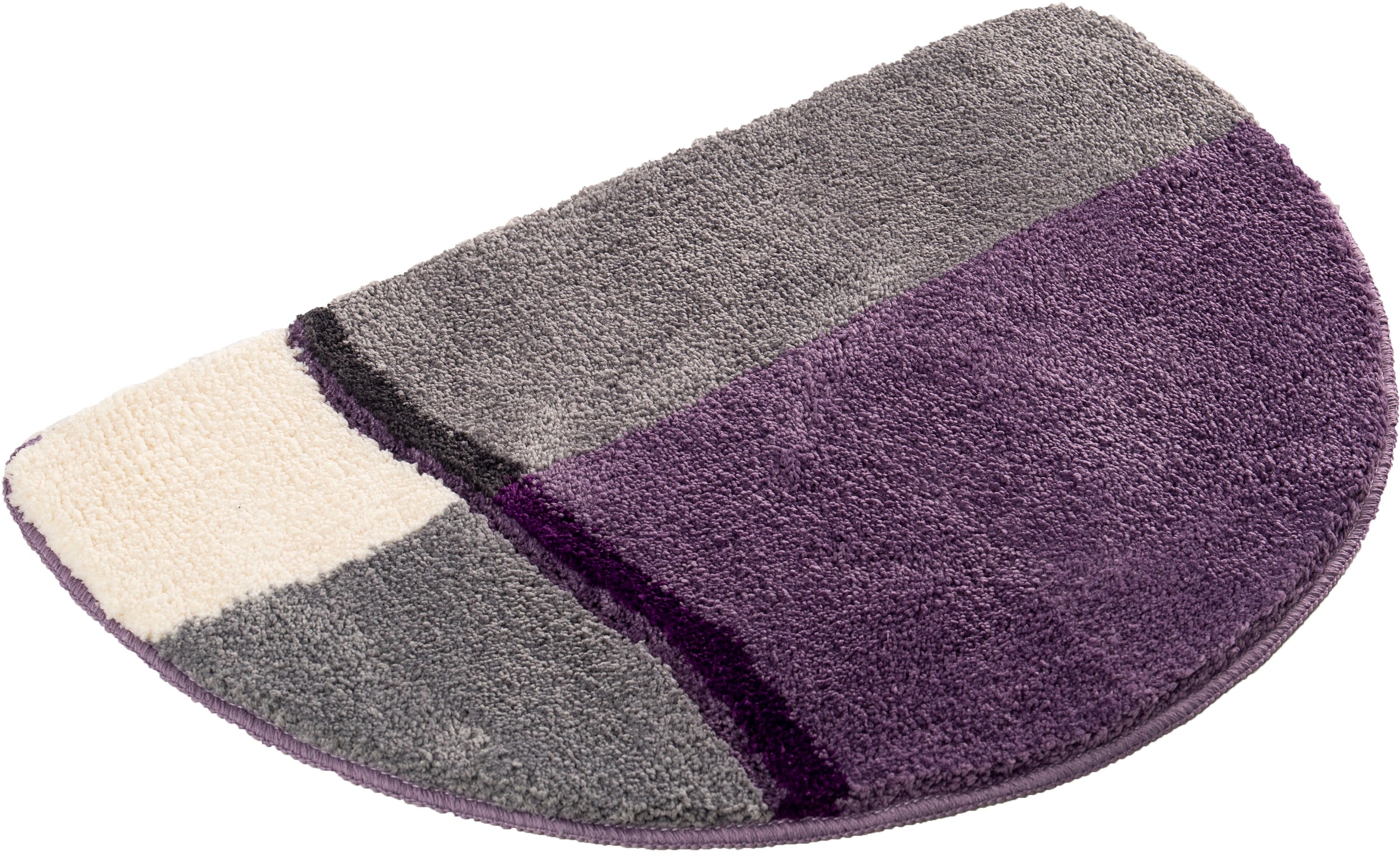 my home Badematte »Belio, Badvorleger, Badezimmer Teppich«, rutschhemmend beschichtet, fussbodenheizungsgeeignet-schnell trocknend-strapazierfähig, Badematte, Badteppich, Badematten auch als 2 tlg. Set erhältlich, bunt