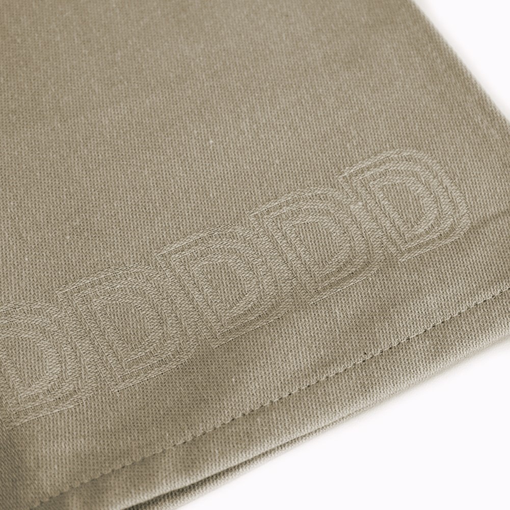 DDDDD Geschirrtuch »Logo aus 100% Baumwolle, 60x65 cm«, (Set, 6 tlg.), Jacquard-Gewebe, sehr saugstark und langlebig