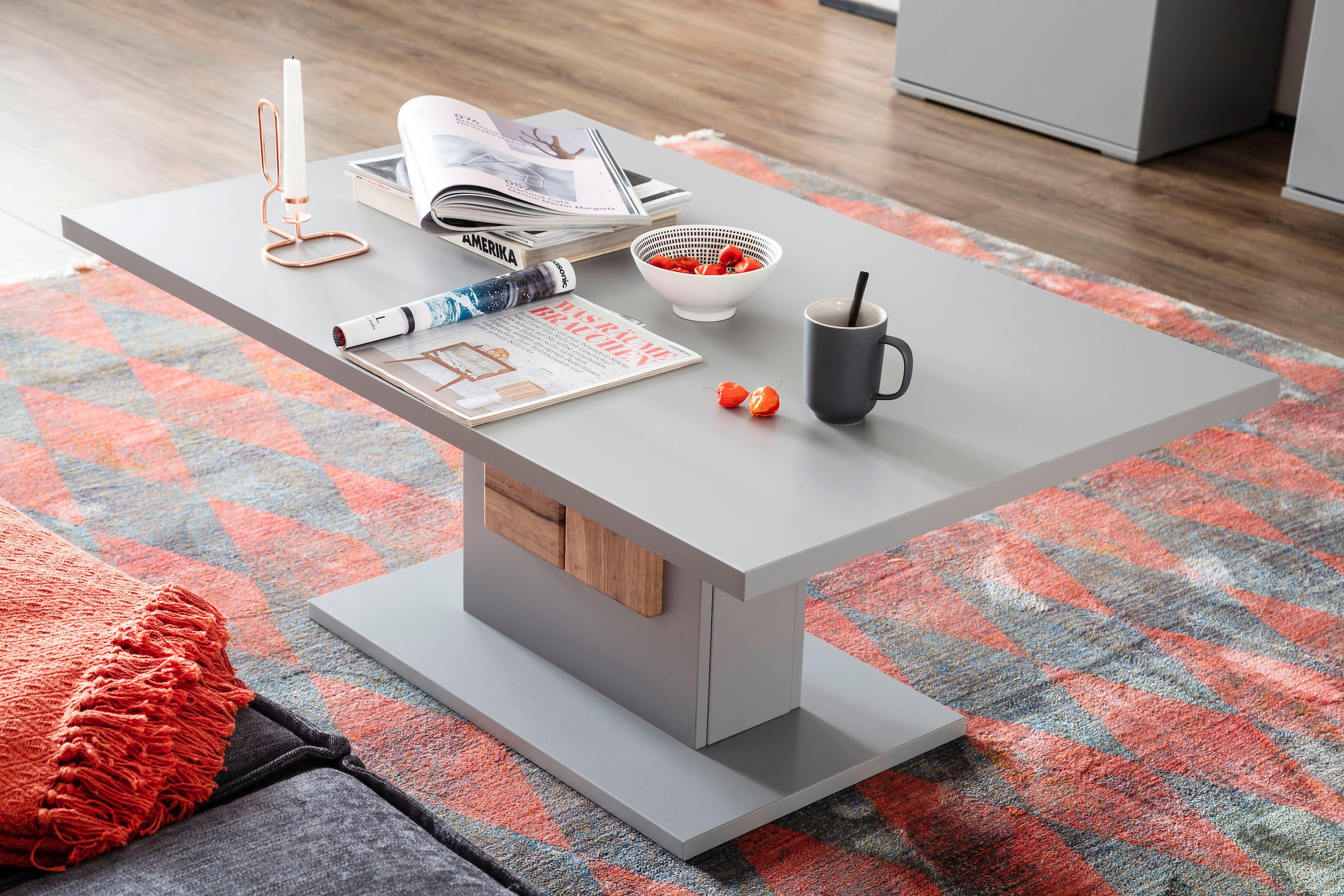 MCA furniture Couchtisch »Zadar« Wohnzimmertisch Arktis Grau, FSC Zertifiziert