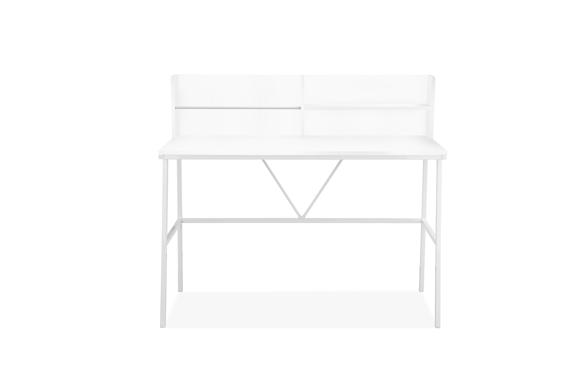 INOSIGN Schreibtisch »Jaxson«, (1 St.), weisses Gestell aus Metall, Breite 120 cm