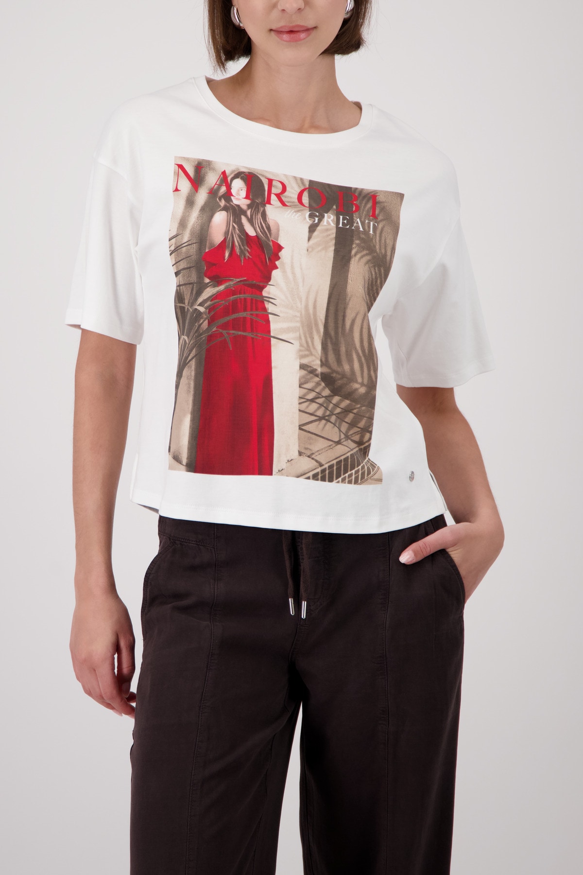 Image of Monari T-Shirt "Shirt Frau" Regular fit mit Frauen-Print