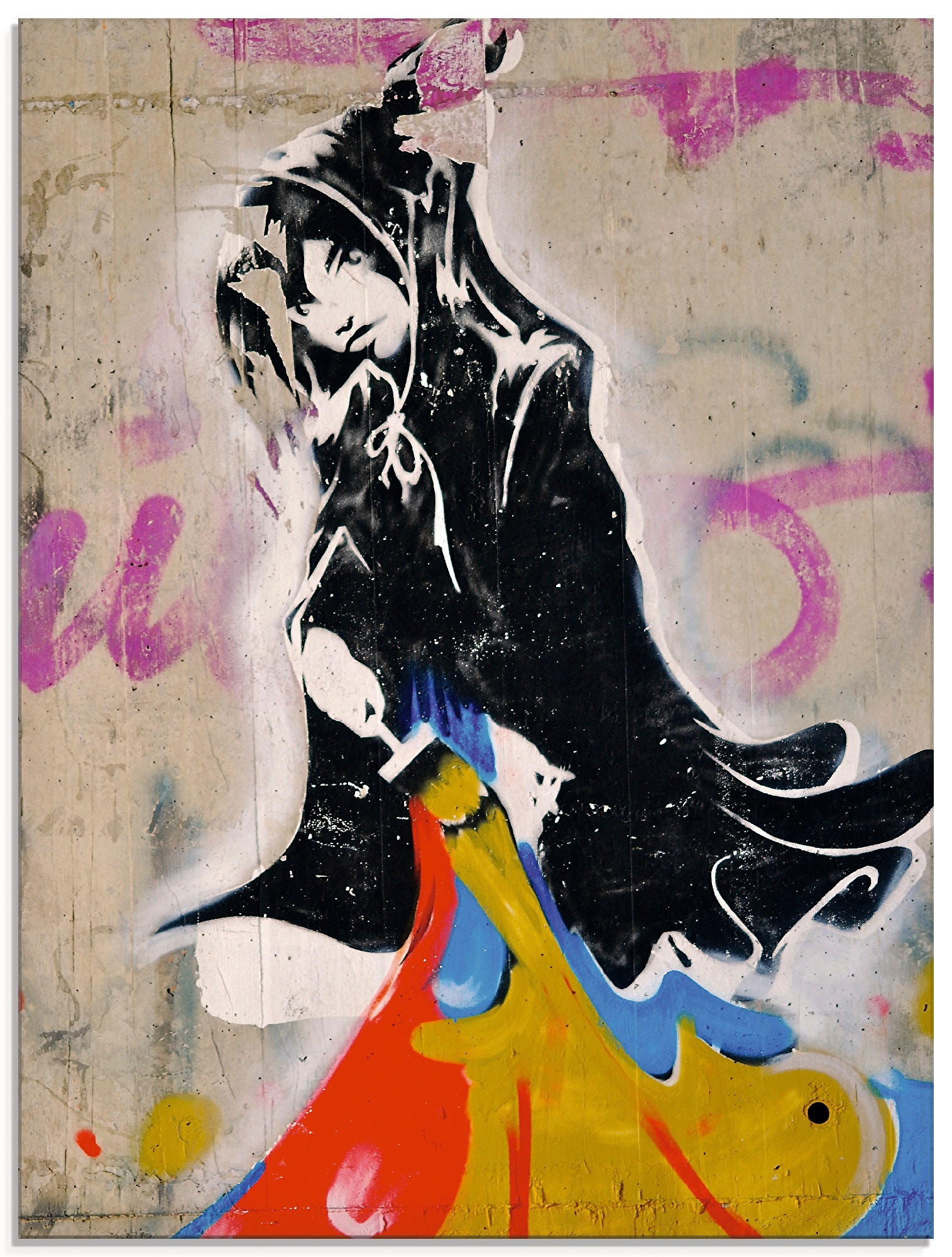 Image of Artland Glasbild »Graffiti II«, klassische Fantasie, (1 St.) bei Ackermann Versand Schweiz