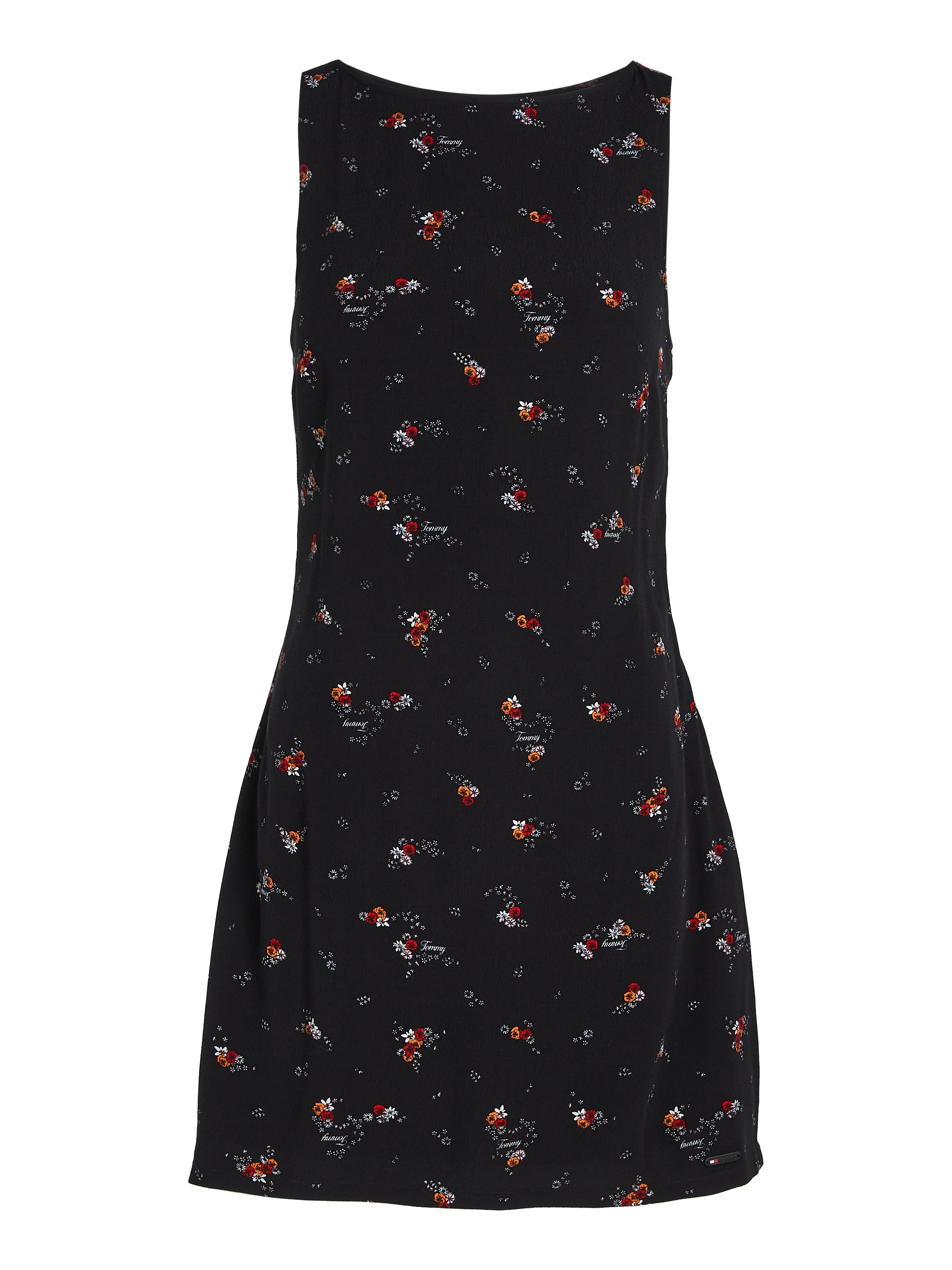 Tommy Jeans Blusenkleid »TJW BLACK FLORAL RACER DRESS«, mit Blumenprint, modische Racer Form