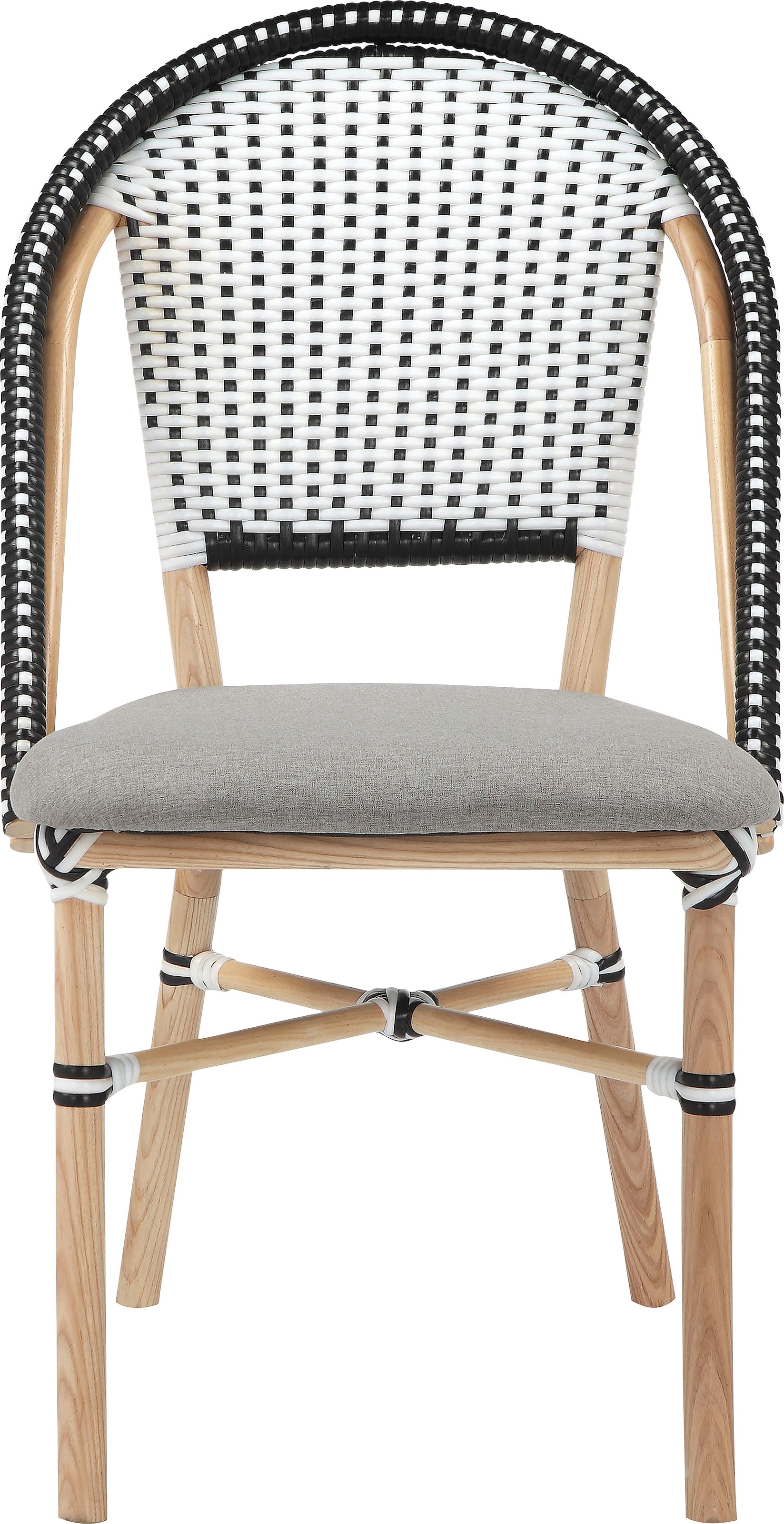 Home affaire Esszimmerstuhl »Rue de Belliard«, 1 St., Webstoff Bezug, massives Eschenholz Beingestell, Sitzhöhe 46,5 cm