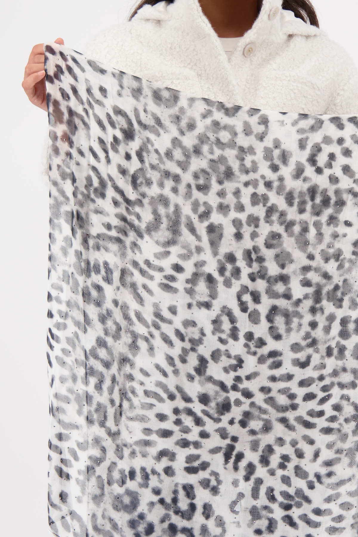 Monari Modetuch »Schal/Tuch Tuch Leo  Allover« mit Leo-Print