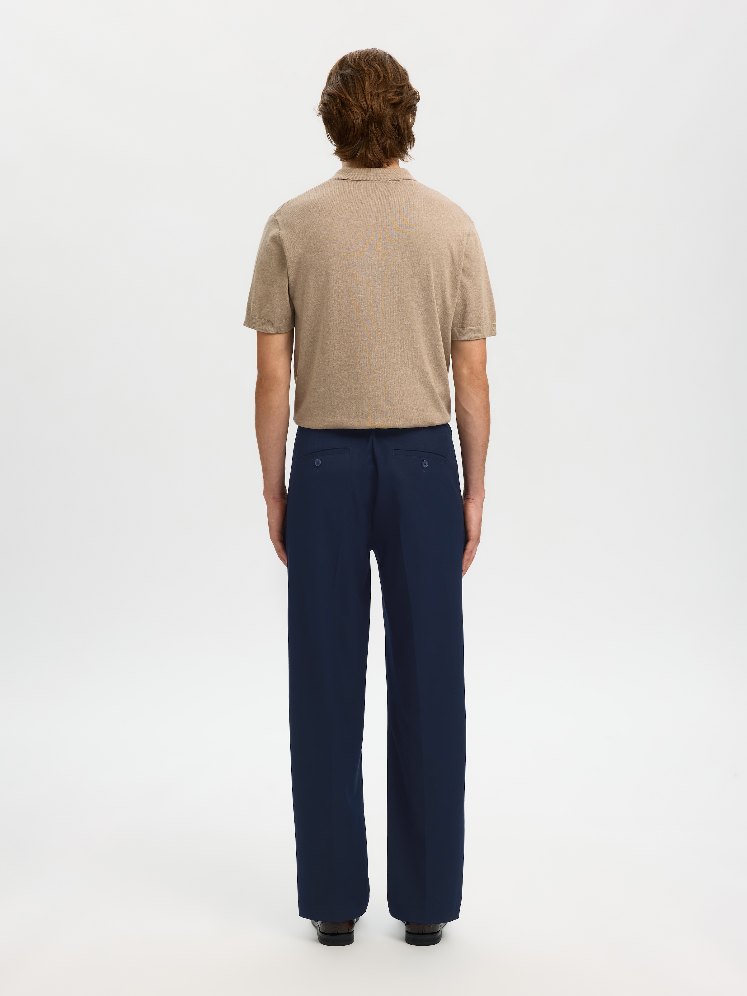 SELECTED Stoffhose »SLH220-LOOSE FINN FLEX PANTS NOOS«  Materialmix, locker geschnitten