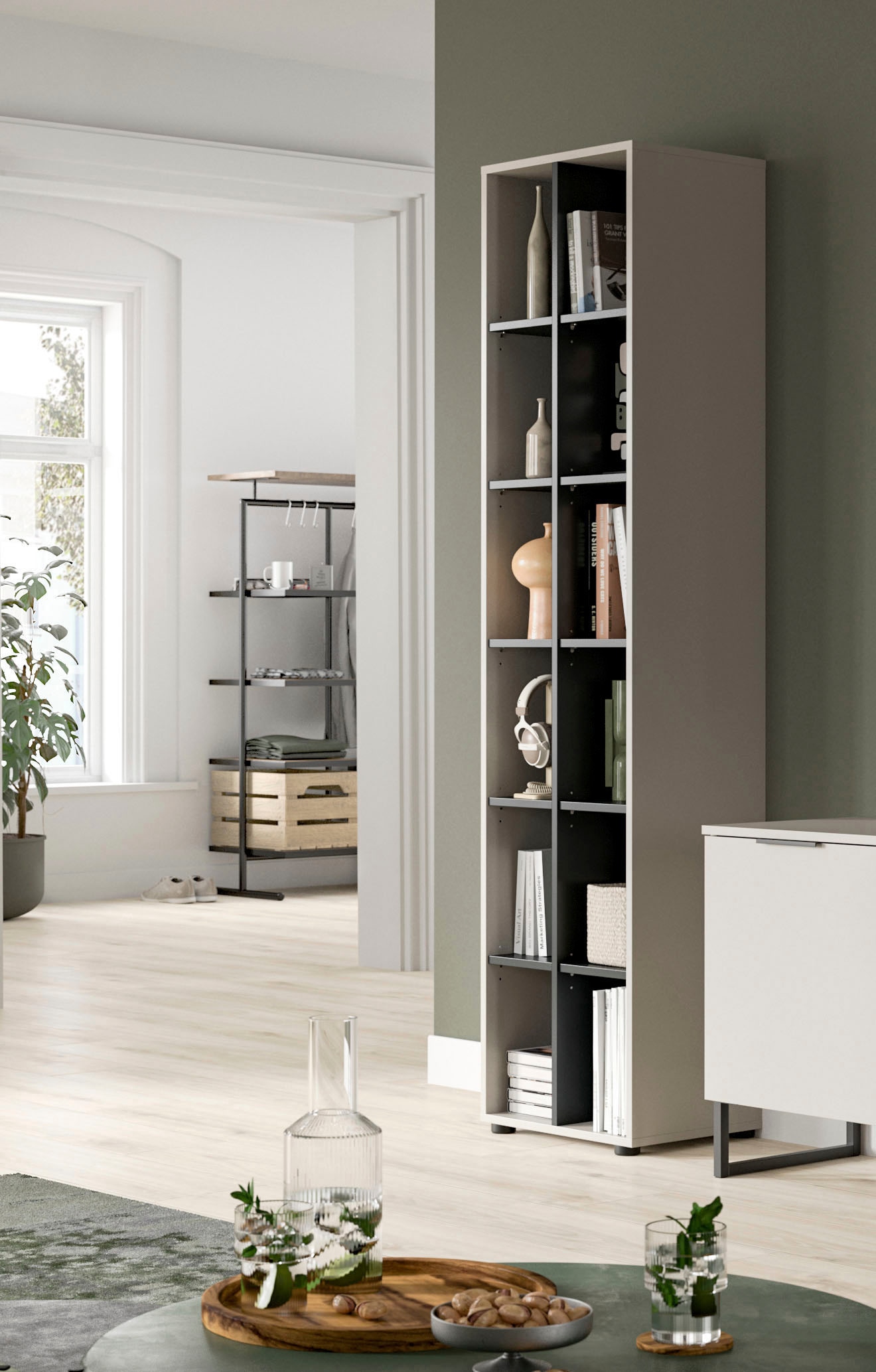 INOSIGN Étagère sur pied »ADIO, Höhe 192 cm, 12 Fächer, 10 höhenverstellbare Einlegeböden« 1 cuis tlg. Regal, Stauraumregal, Wohnzimmerregal, Bücherregal, Wandregal