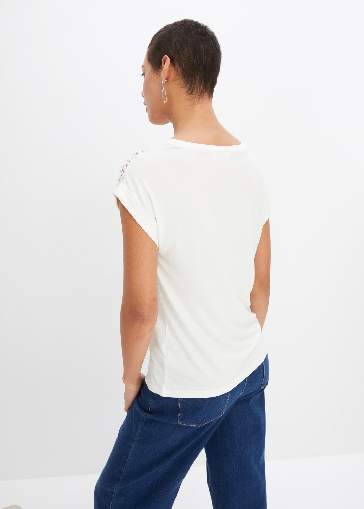 bonprix T-Shirt »Shirt aus Viskose-Mix«, Shirt aus Viskose-Mix
