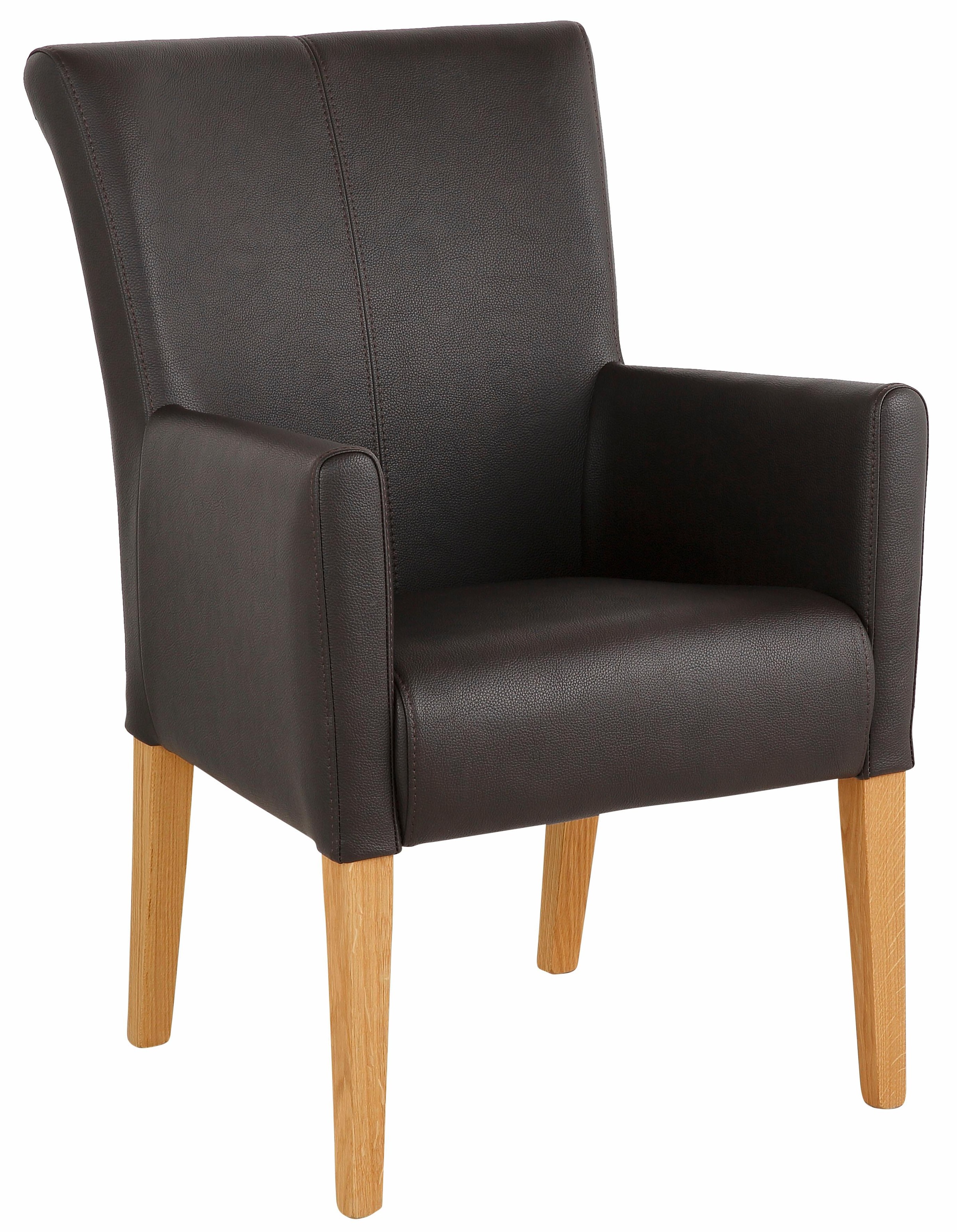 Image of Home affaire Armlehnstuhl »King«, Kunstleder, Esszimmerstuhl mit Knopfheftung bei Ackermann Versand Schweiz