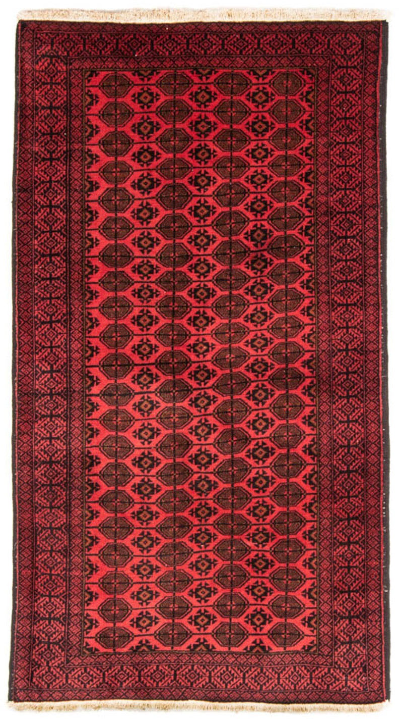 Image of morgenland Hochflor-Läufer »Belutsch Durchgemustert Rosso 205 x 112 cm«, rechteckig, 0,8 mm Höhe, Handgeknüpft bei Ackermann Versand Schweiz