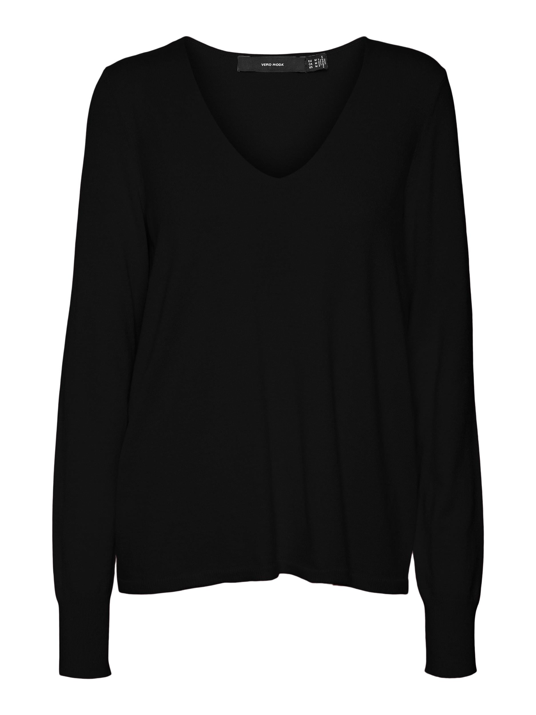 V-Ausschnitt-Pullover »VMHAPPINESS LS V-NECK PULLOVER GA BOO«