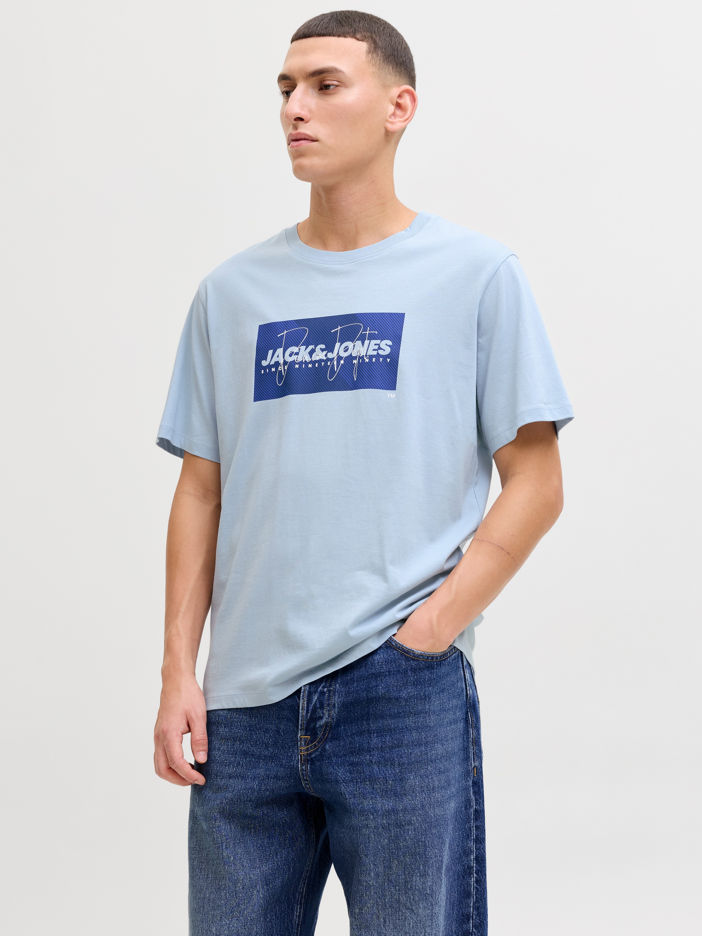 Image of Jack & Jones Rundhalsshirt "JJCOLE PRINT TEE SS CREW NECK"
