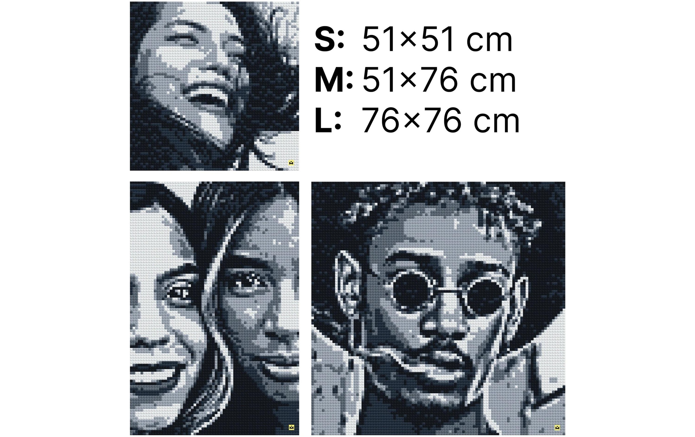   Spielbausteine »Mosaik, L Monochrom«