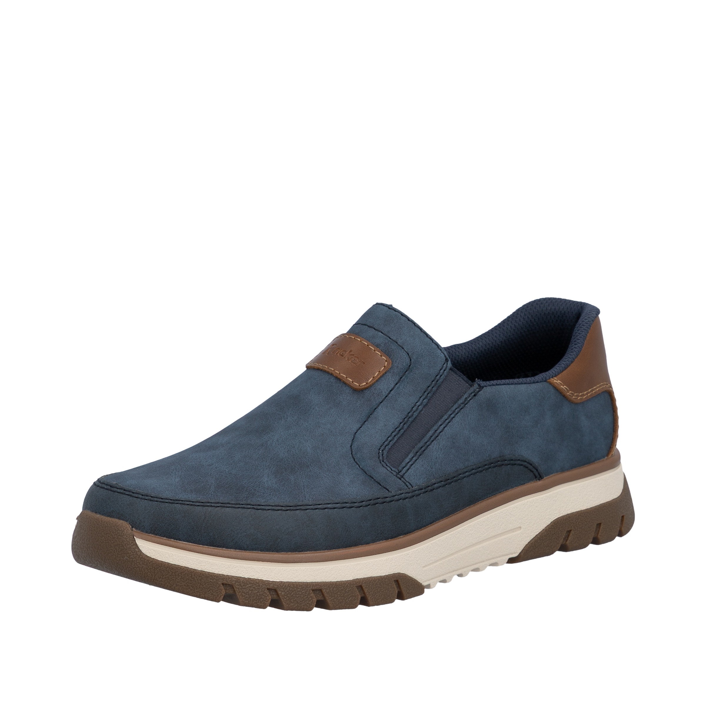 Image of Rieker Slip-On Sneaker Slipper, Halbschuh, Freizeitsneaker mit Kontrastbesatz
