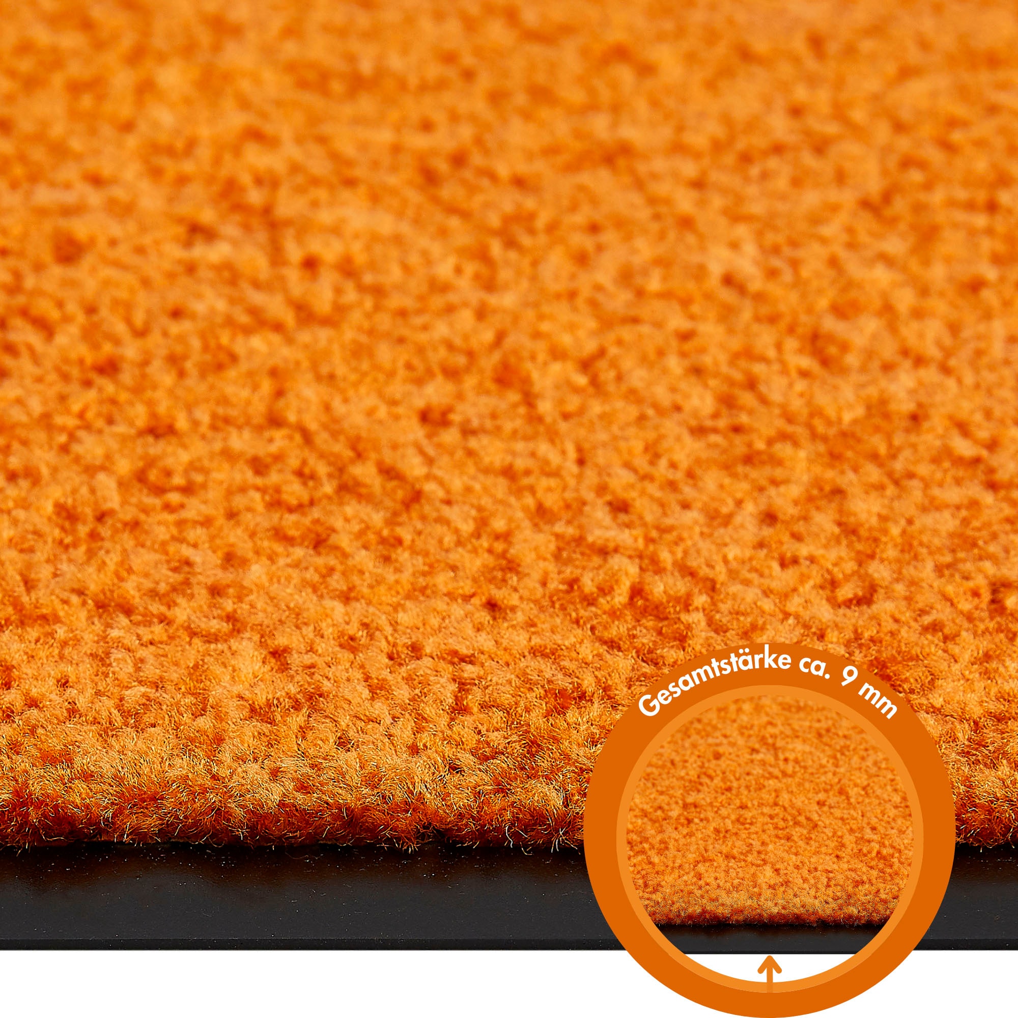 my home Fussmatte »Fresh Step, Made in Belgium«, rechteckig, 7 mm Höhe, für den Eingangsbereich, Uni-Farben, rutschhemmend, robust, waschbar