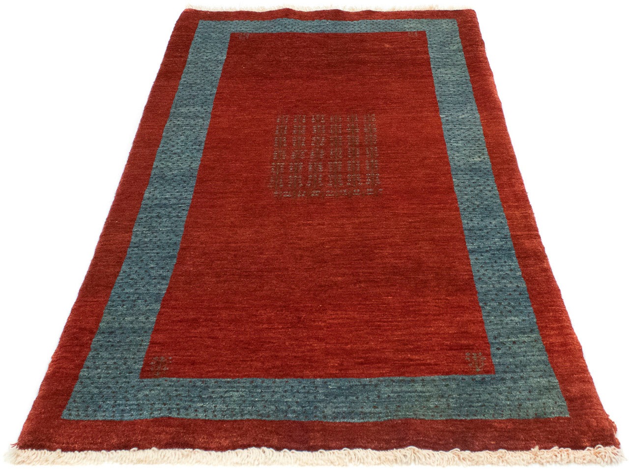 Image of morgenland Hochflor-Läufer »Loribaft Bordüre Rosso 174 x 88 cm«, rechteckig, 1,8 mm Höhe, Handgeknüpft bei Ackermann Versand Schweiz